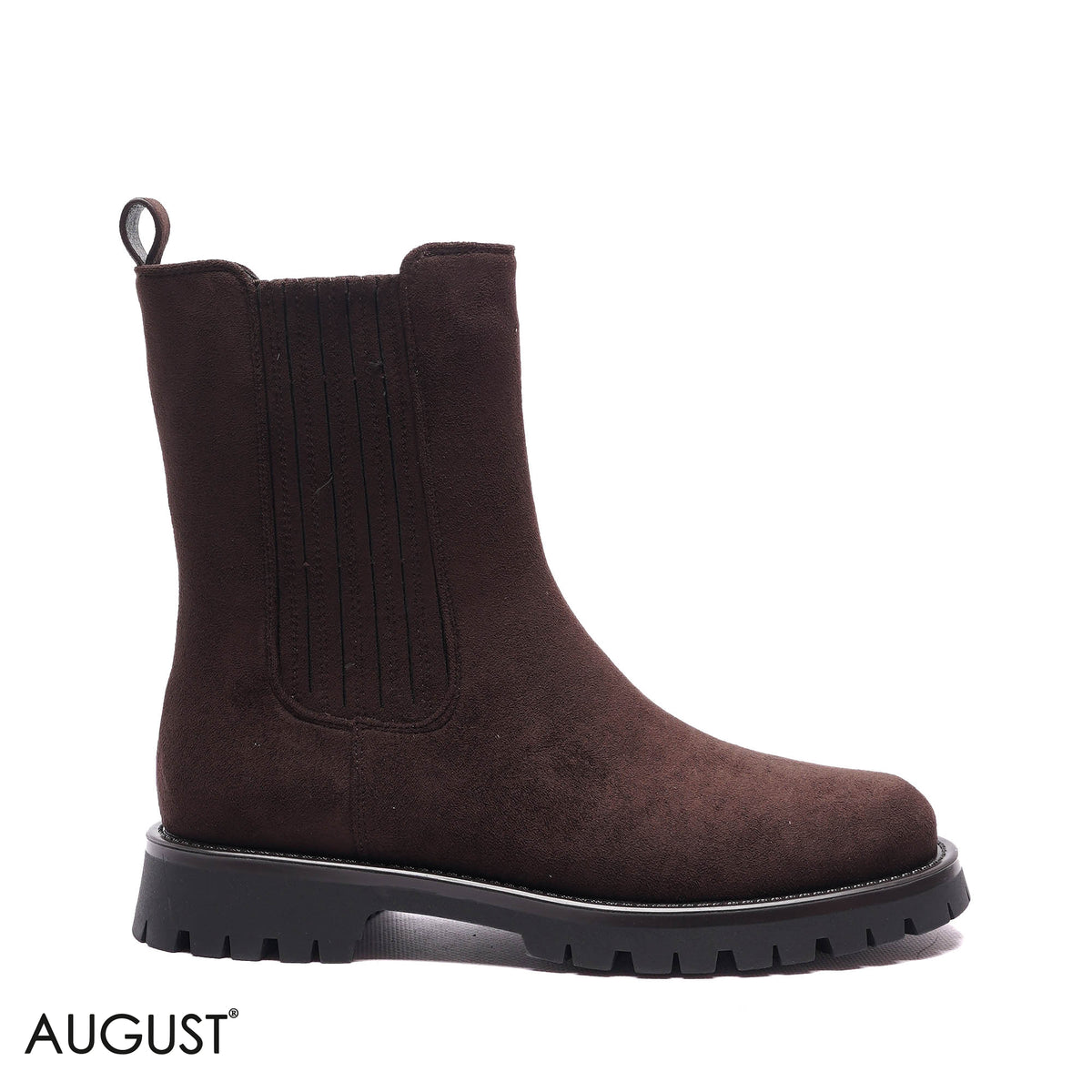 LUG-SOLE SUEDE CHELSEA BOOTS