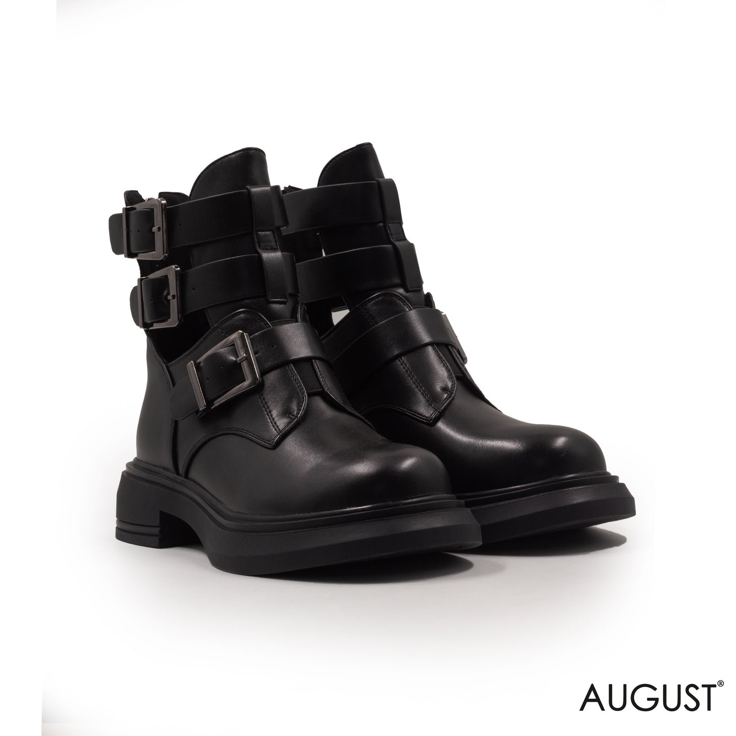 ANKLE BOOTS WITH BUCKLES