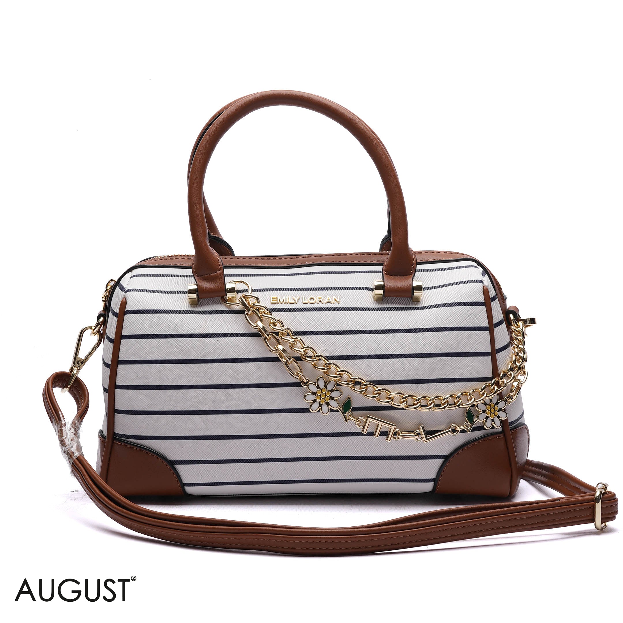 EMILY CHARM CHAIN BARREL BAG