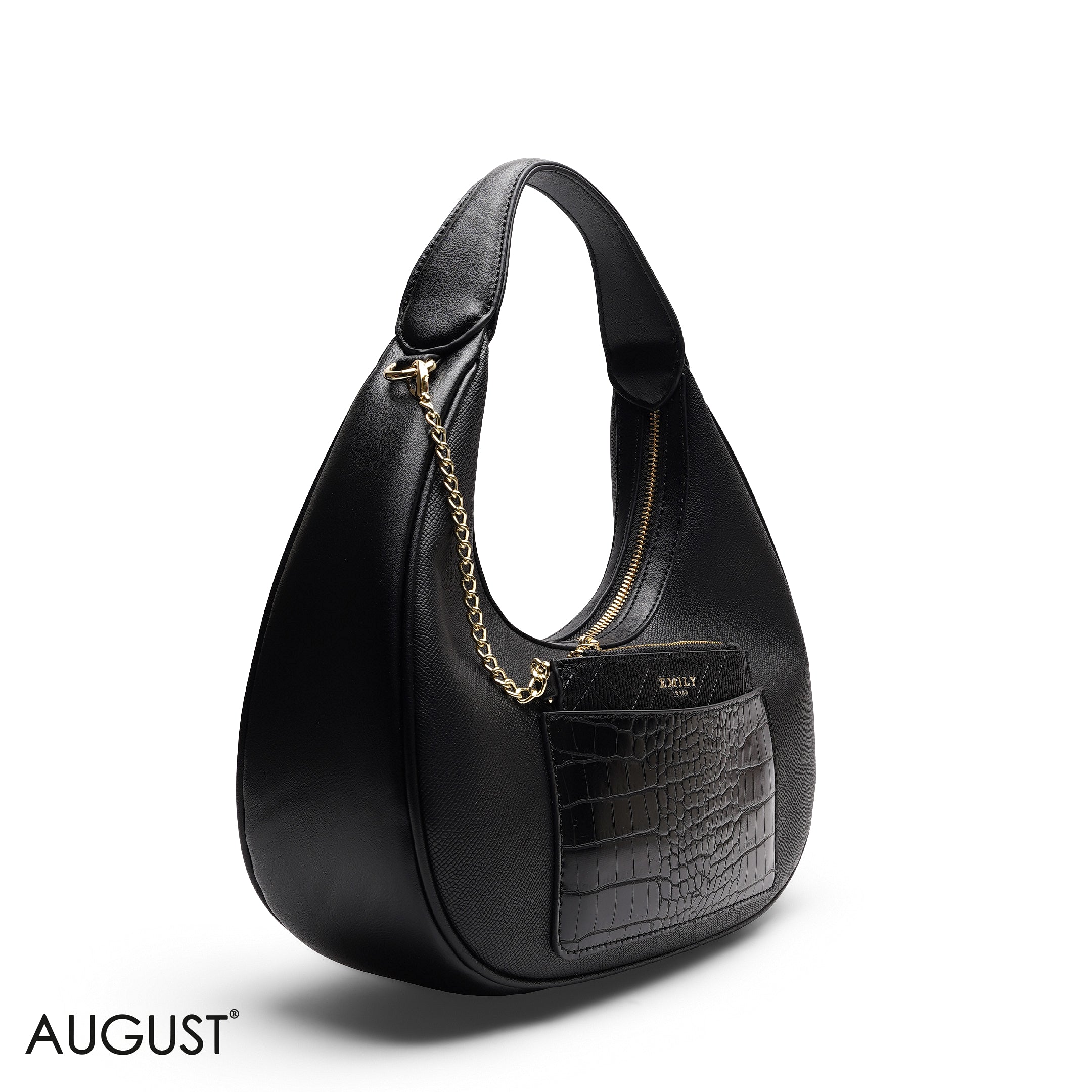 HOBO BAG WITH POUCH AND WEBBING STRAP