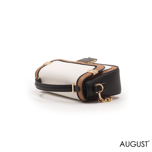 EMILY LORAN LEATHER CROSSBODY BAG WITH FLAP-SMALL