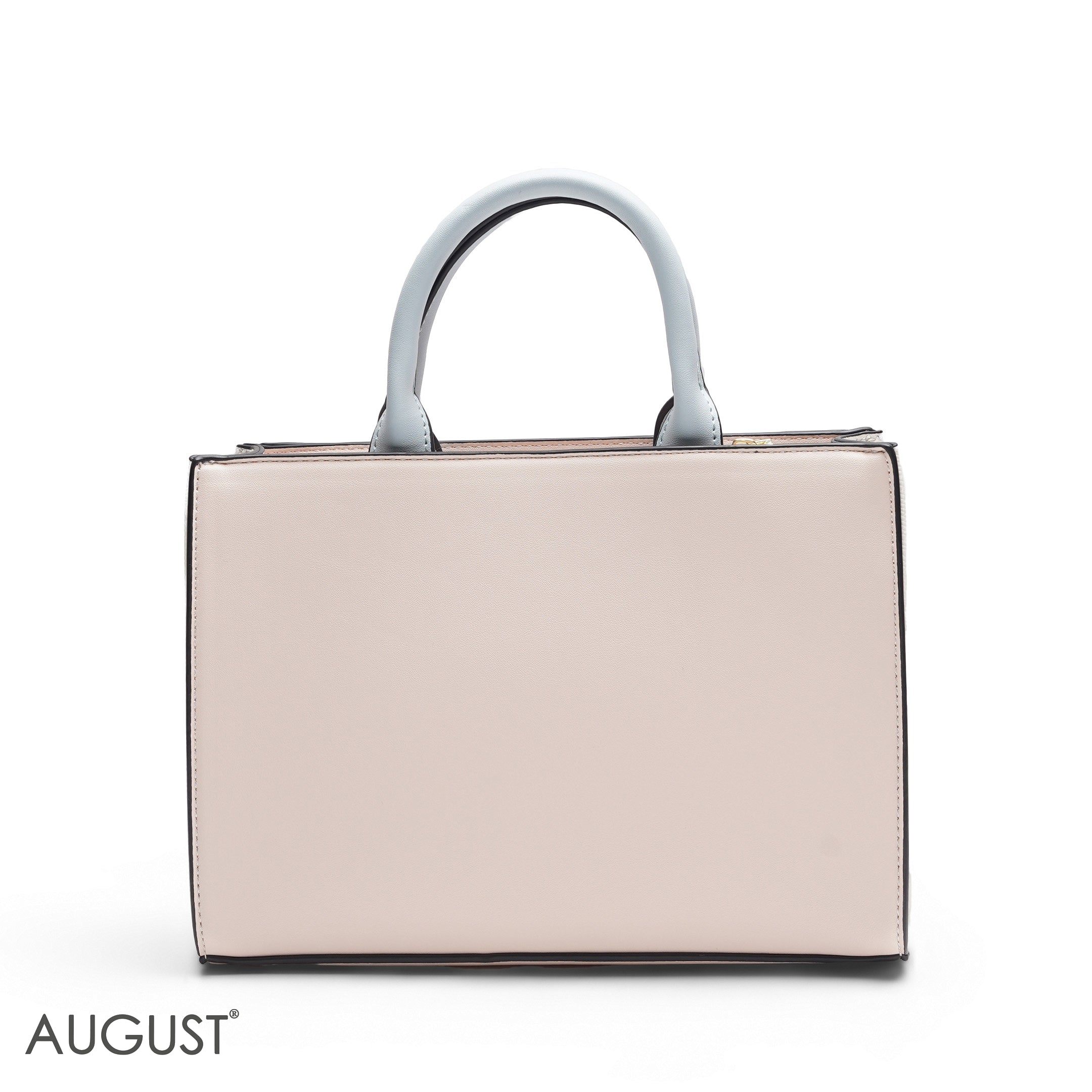 EMILY EMBOSSED LOGO TOTE BAG - MULTI-COLOUR PASTEL - MED