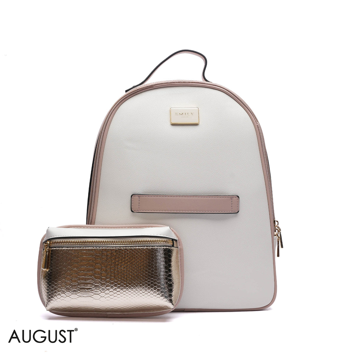 BACKPACK WITH DETACHABLE FRONT POUCH
