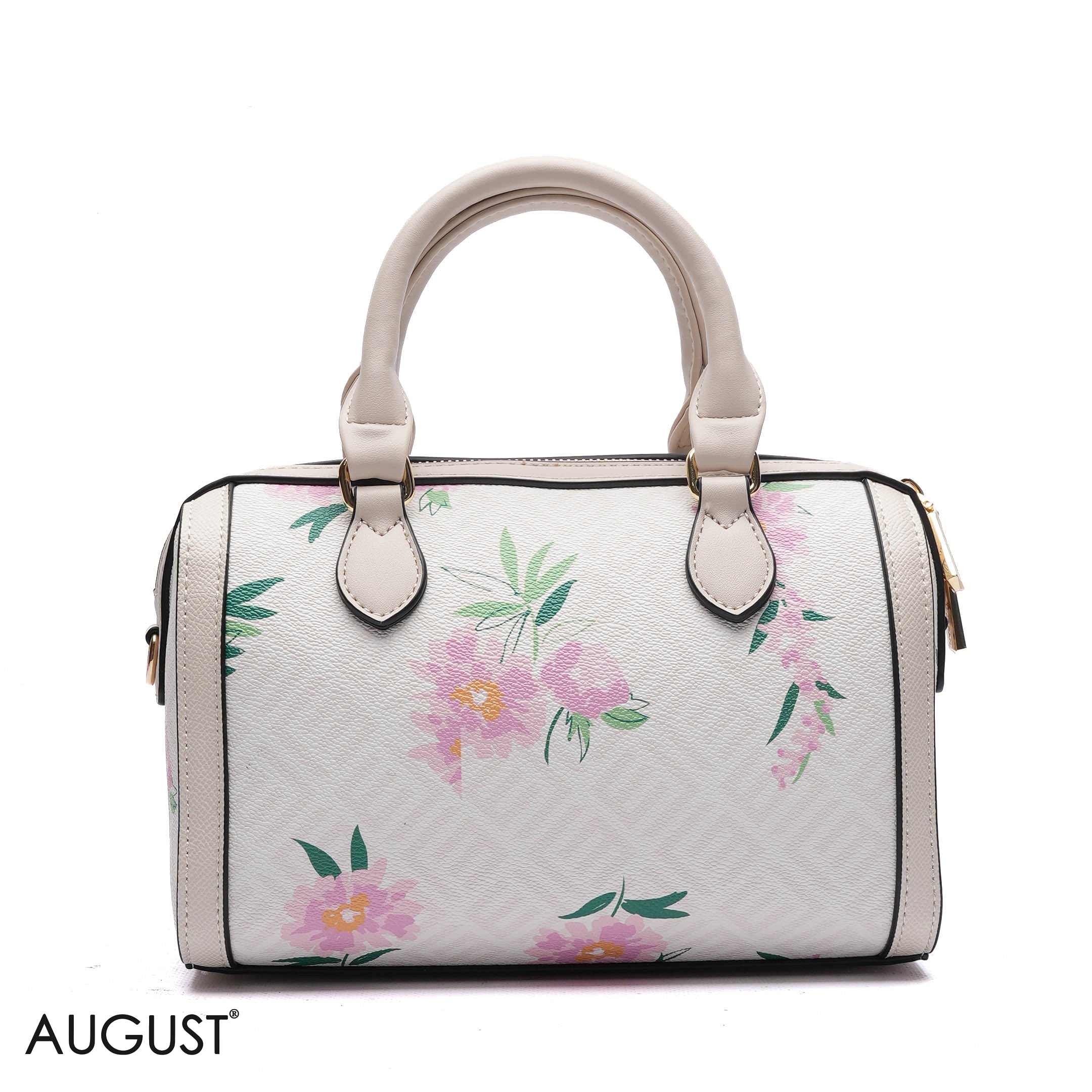 MONOGRAM BARREL BAG WITH CHARM CHAIN - SMALL