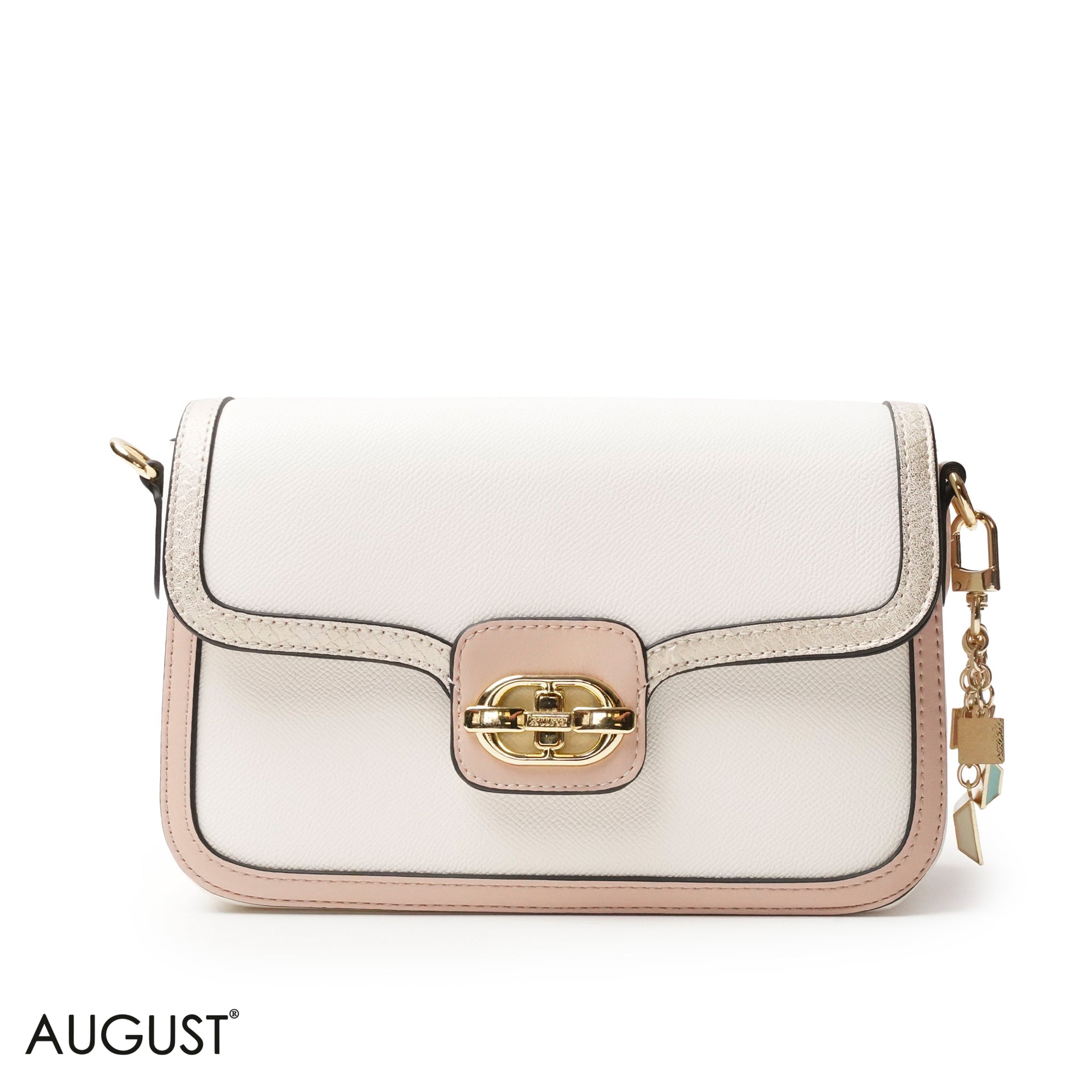 LIGHT COLORS SMOOTH LEATHER CROSS BODY WITH FLAP - SMALL