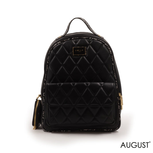 FAUX LEATHER BACKPACK WITH MINI SNAKE WALLET