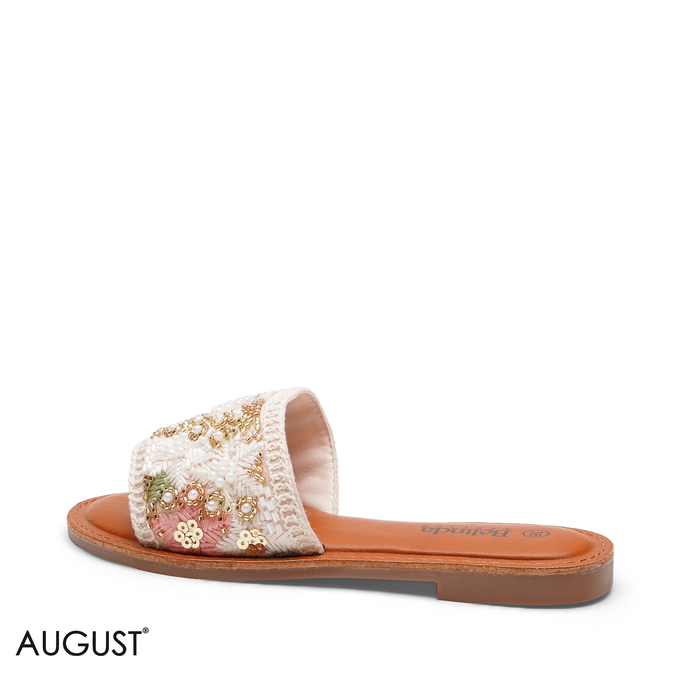 EMBELLISHED ARTISAN WOVEN TEXTILE SLIPPERS