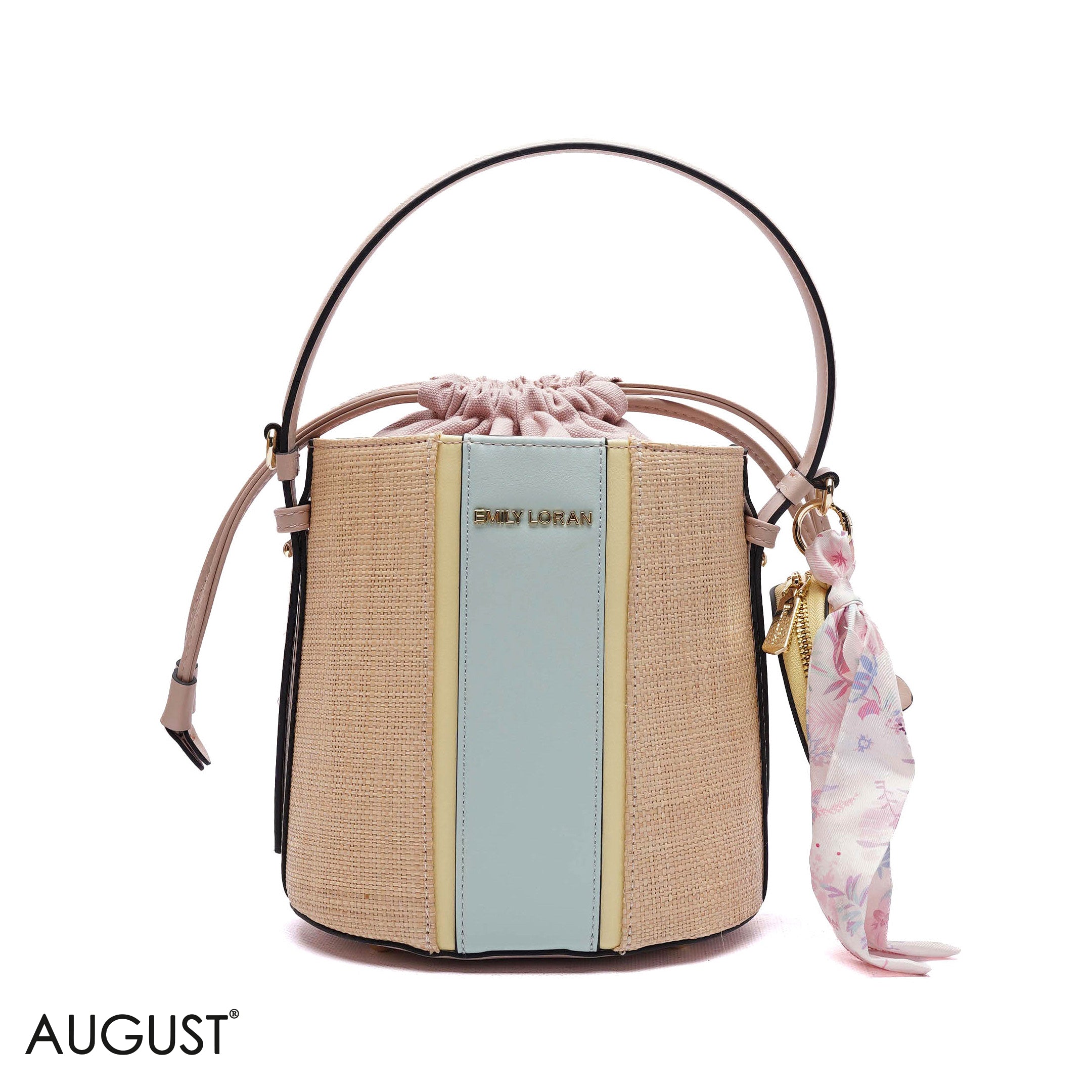 ELEGANT DRAWSTRING BUCKET BAG