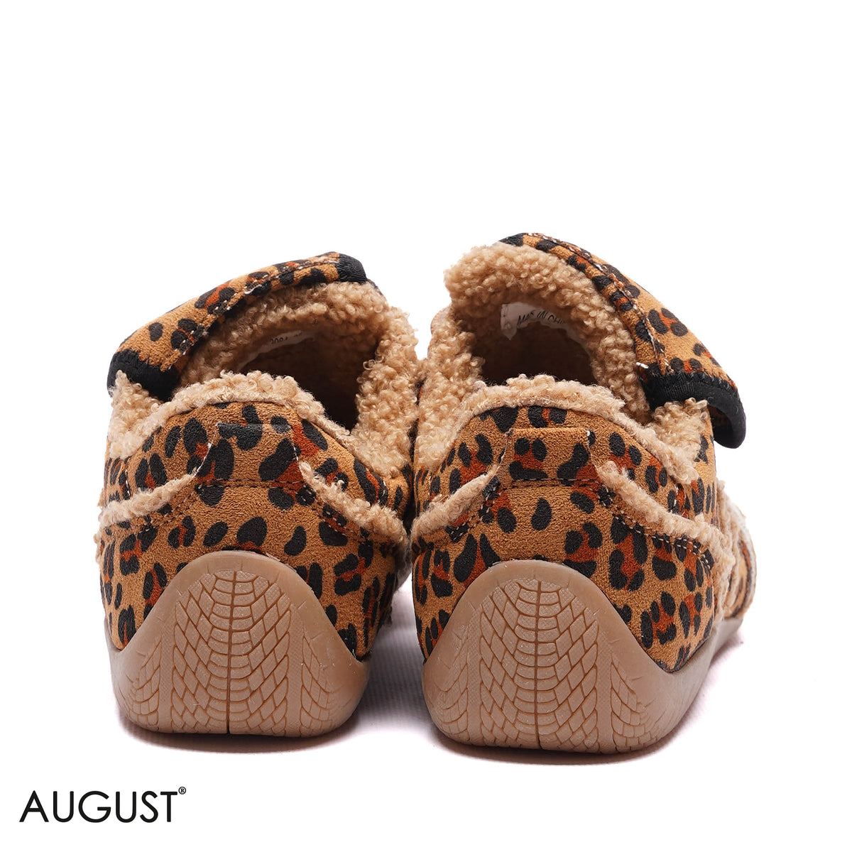 FAUX FUR TRIMMED LEOPARD SNEAKERS