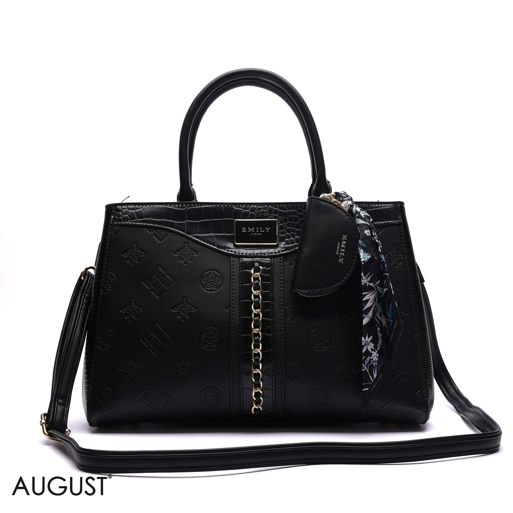 CHAIN-DETAIL HANDBAG WITH COIN PURSE