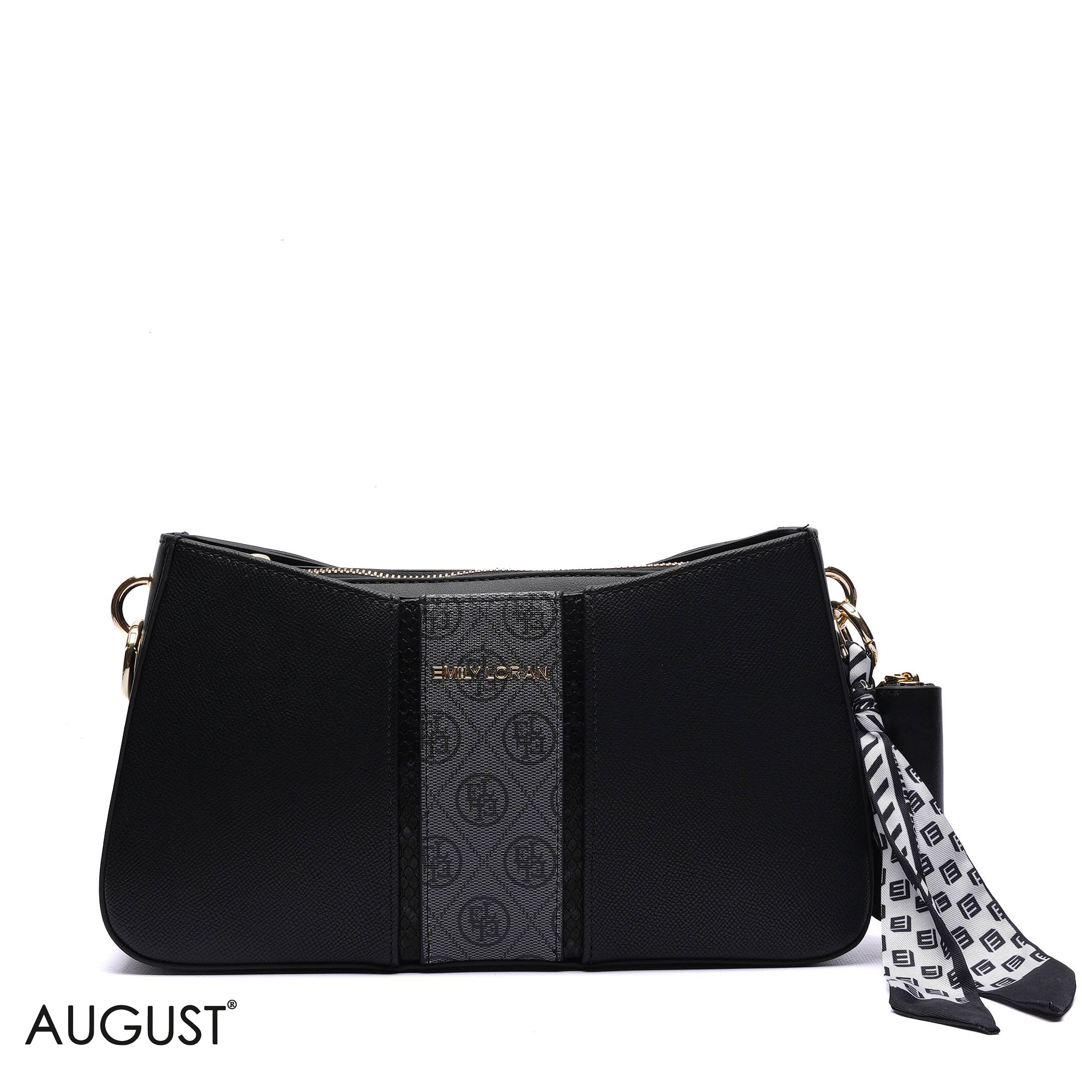 MONOGRAM PANELLED SHOULDER BAG