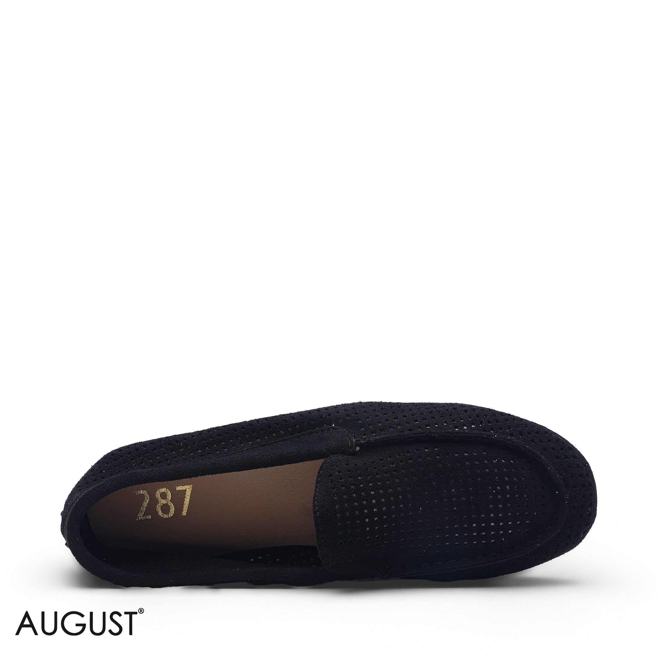 BLACK SUEDE CASUAL SLIP-ON LOAFERS