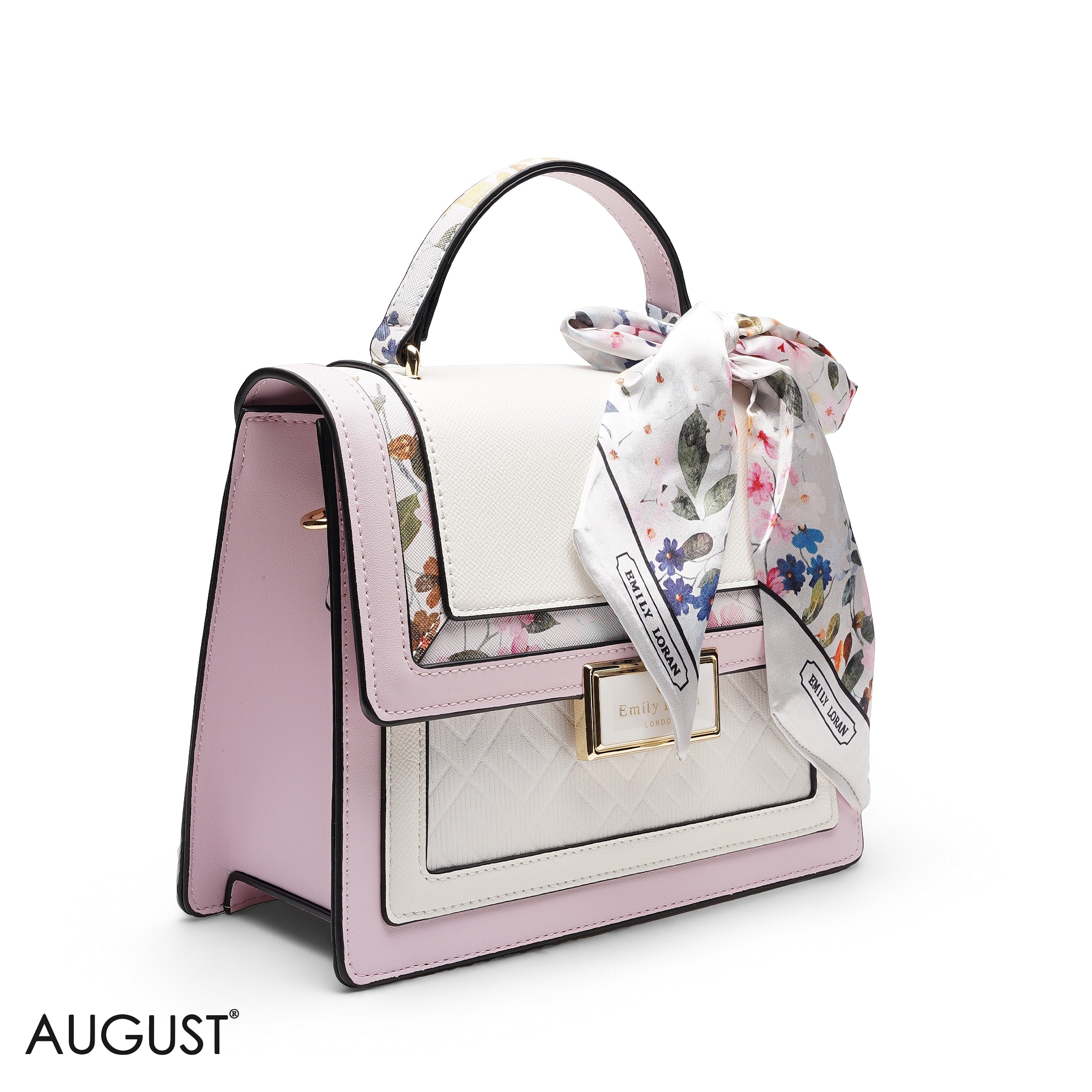 TEXTURED QUILTED SCARF TOP HANDLE BAG