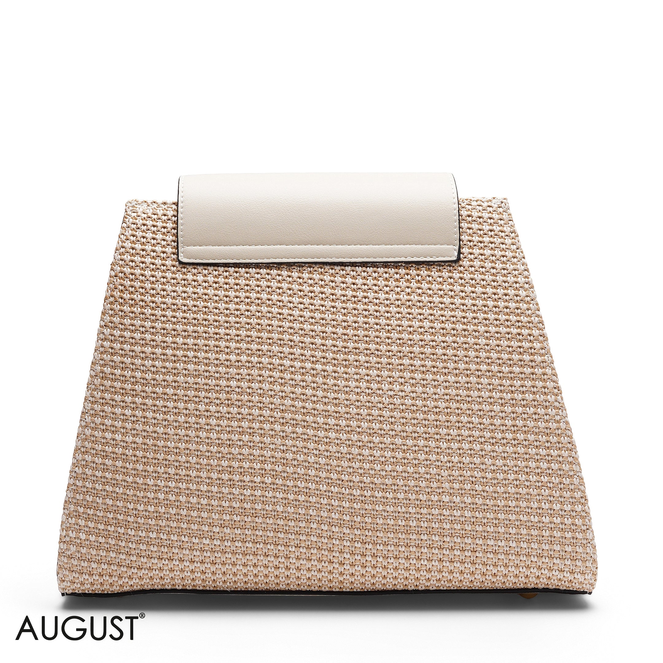 STRUCTURED FLORAL TOTE WITH DETACHABLE POUCH