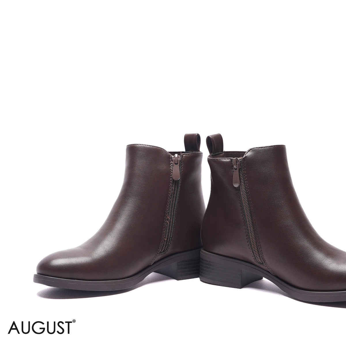 GORE-PANEL BLOCK HEEL BOOTS