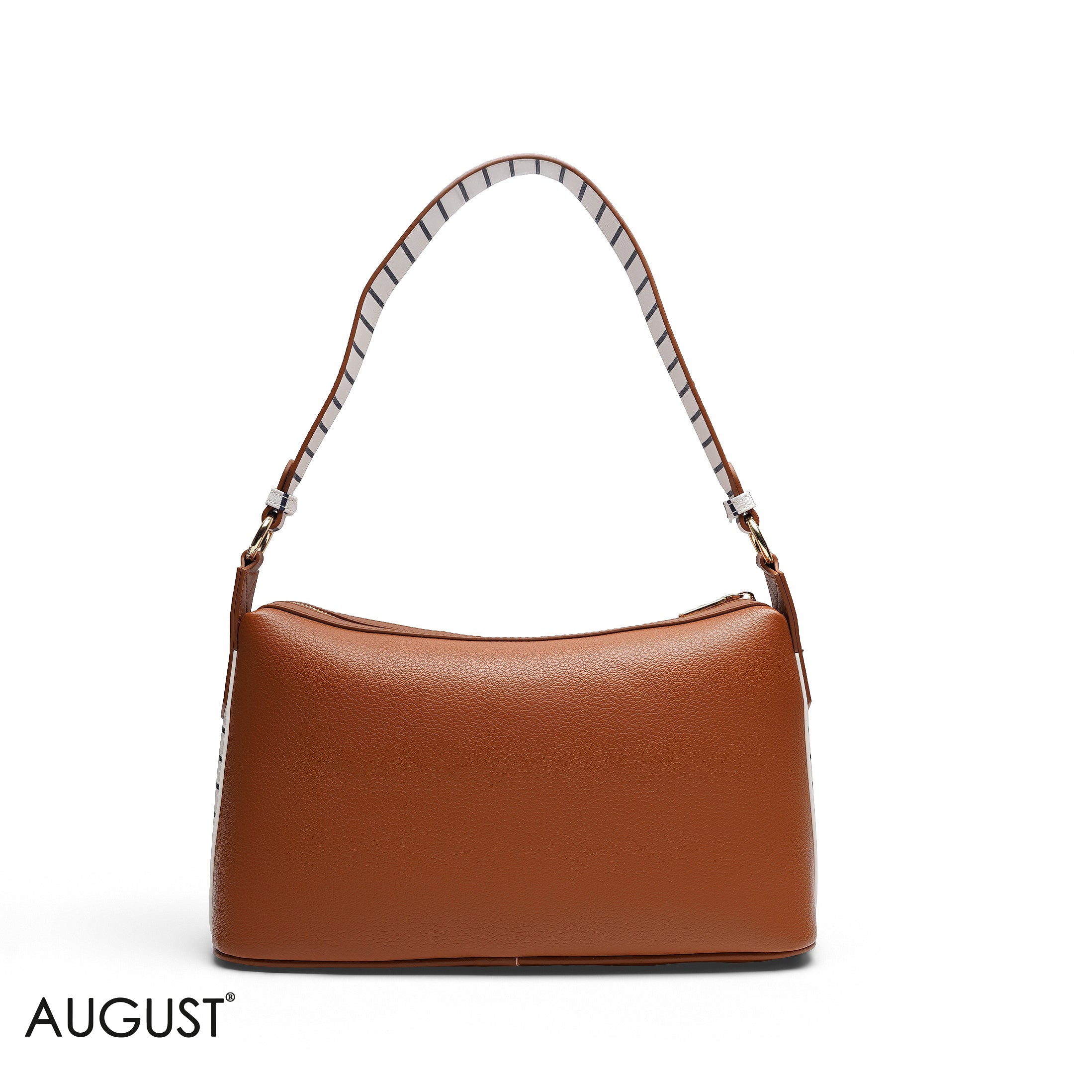 GRAINED RECTANGULAR SHOULDER BAG