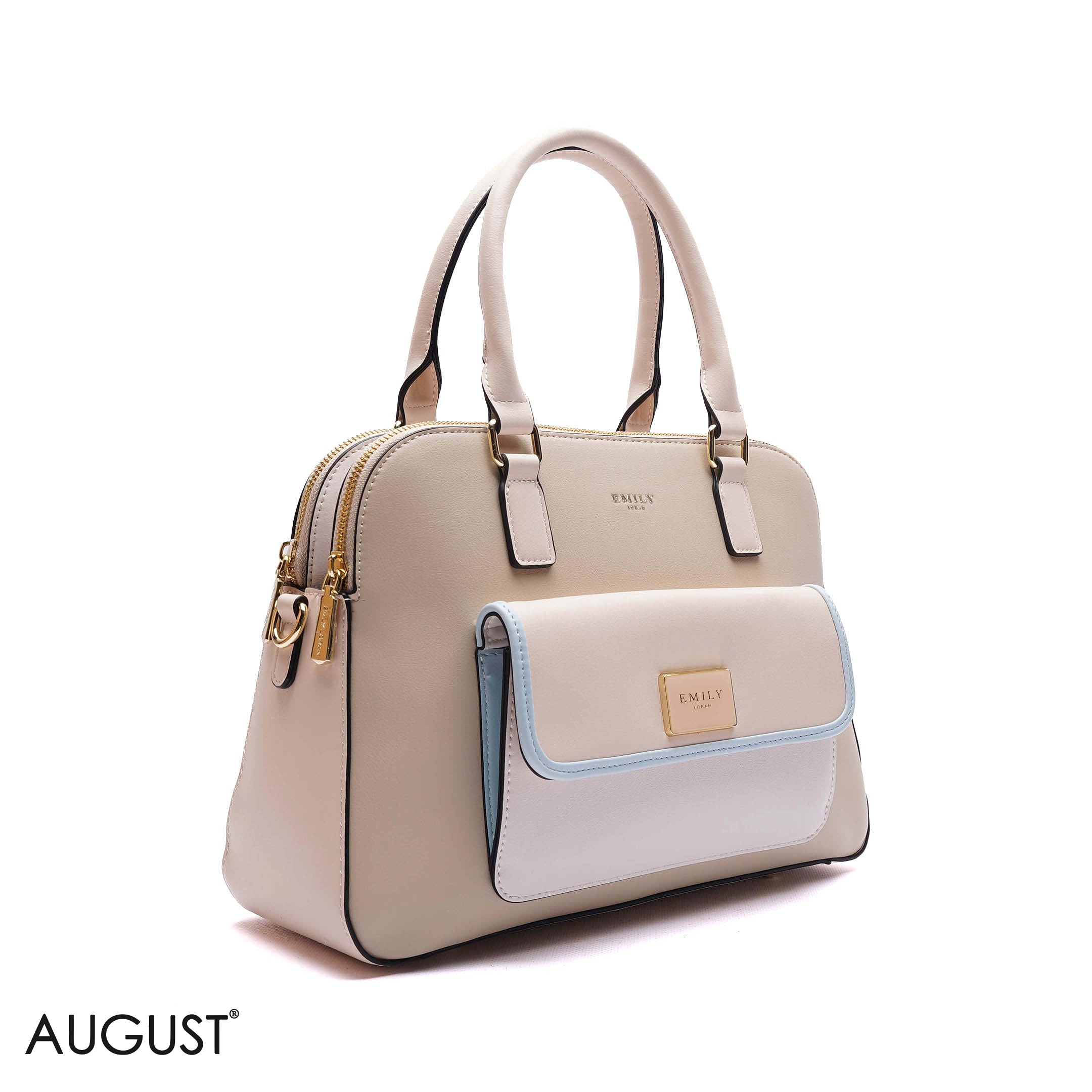 DOME FRONT-POCKET HANDBAG - LARGE