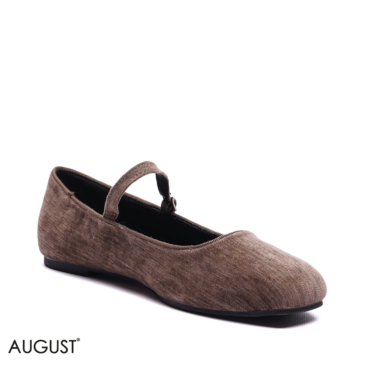 VELVET MARY JANE BALLET FLATS