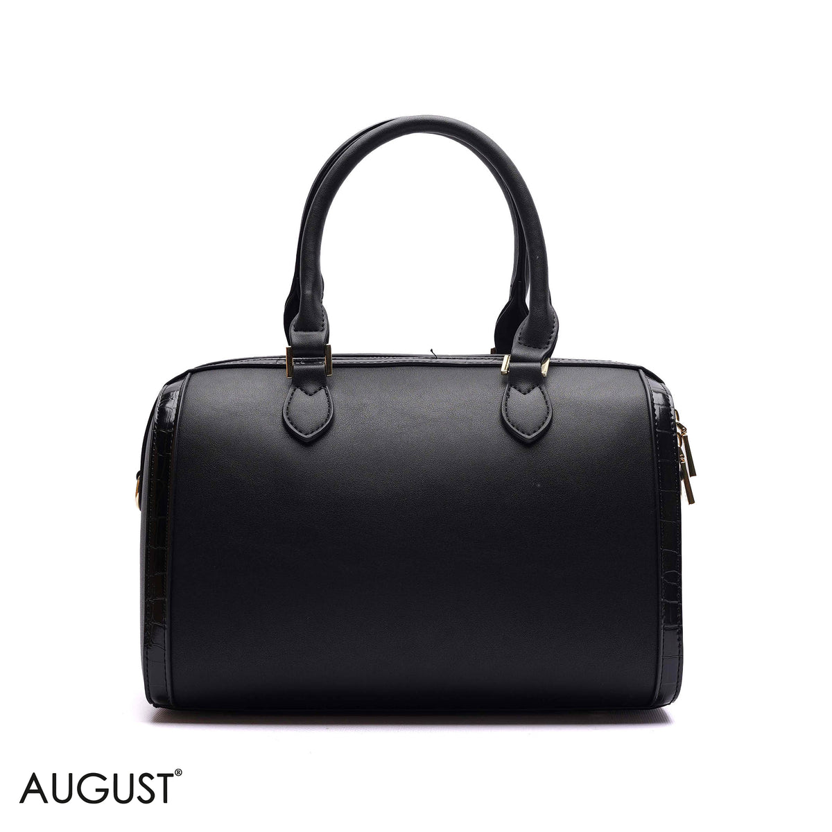 HANDBAG SOFT LEATHER WITH GOLD CHAIN - MEDIUM