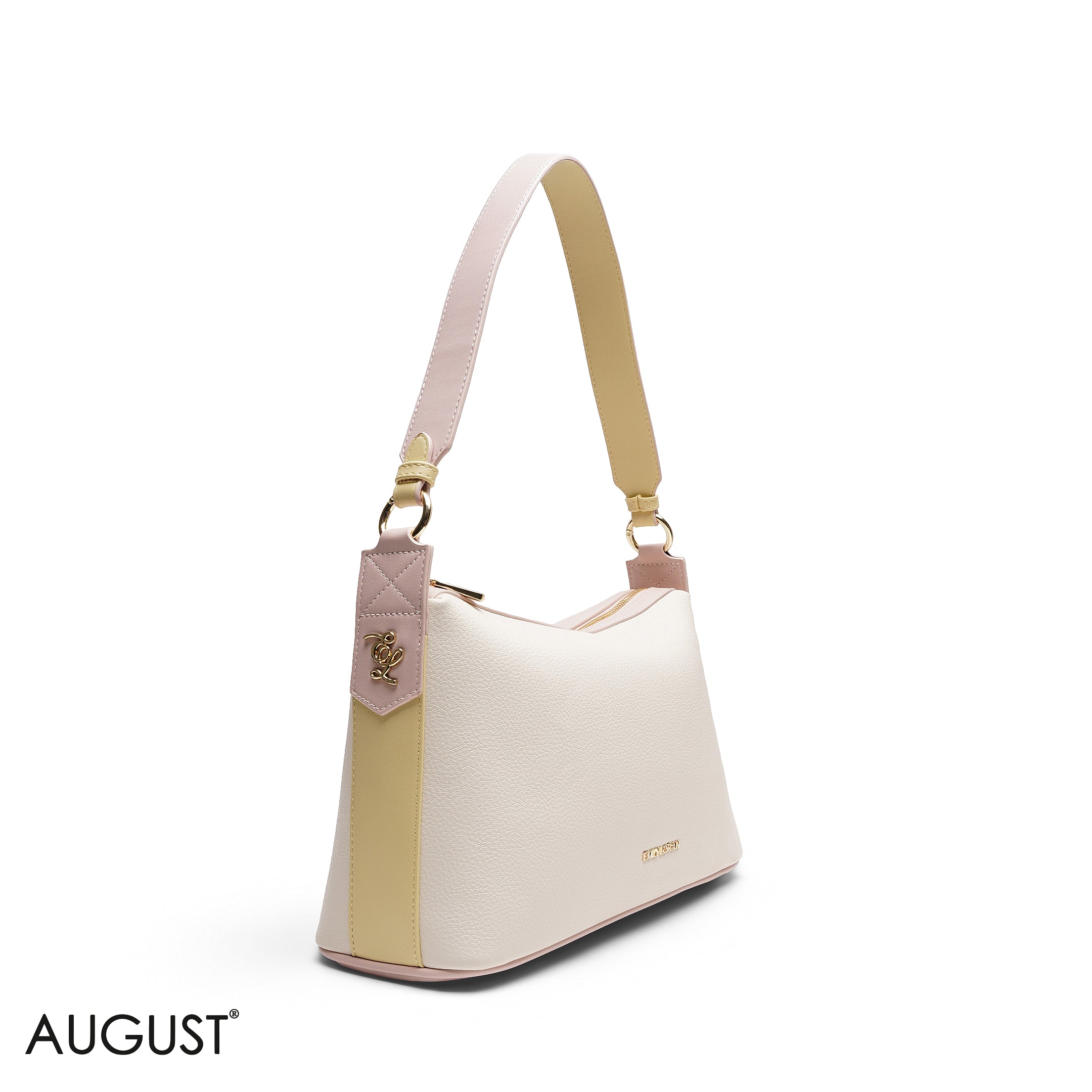 GRAINED RECTANGULAR SHOULDER BAG