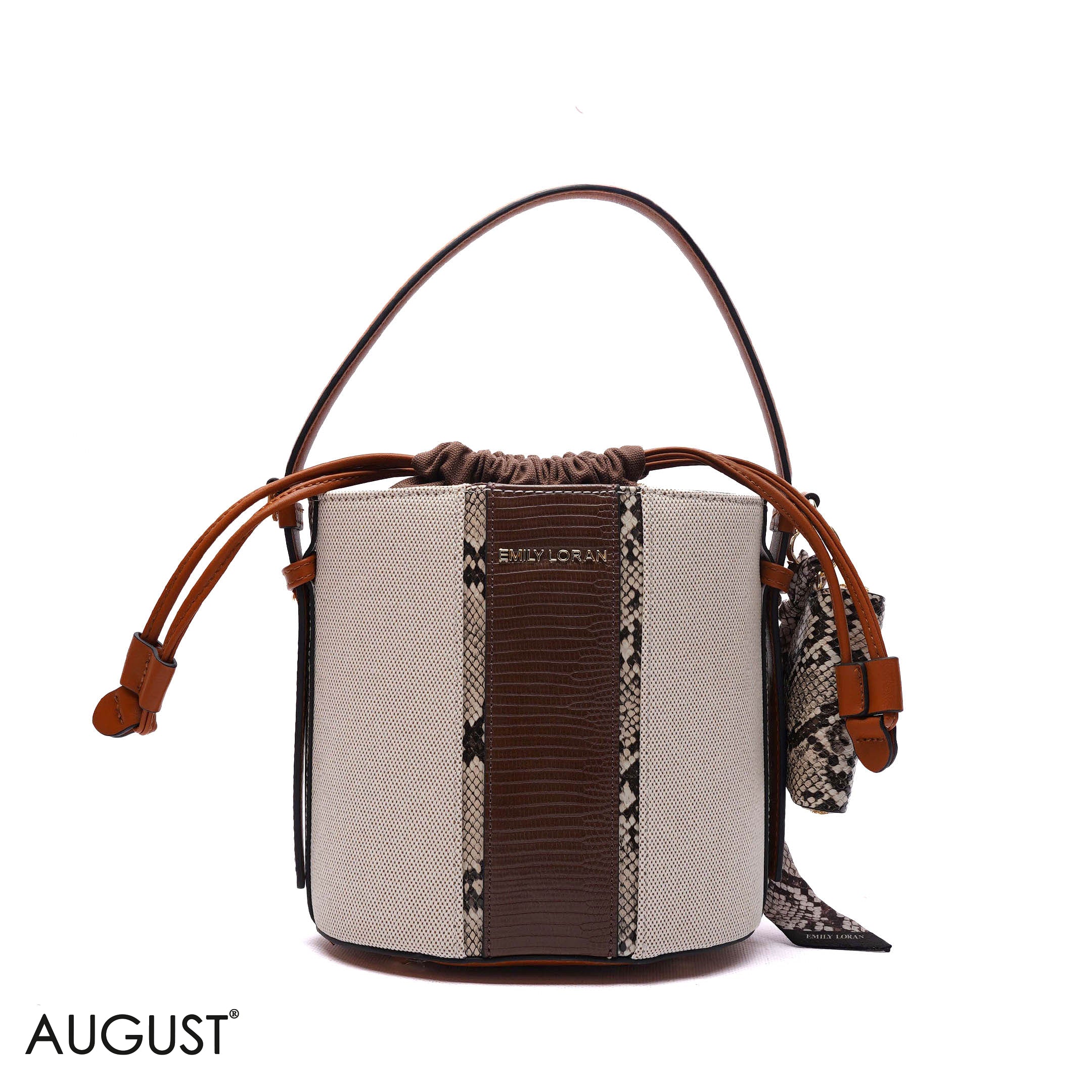 ELEGANT DRAWSTRING BUCKET BAG