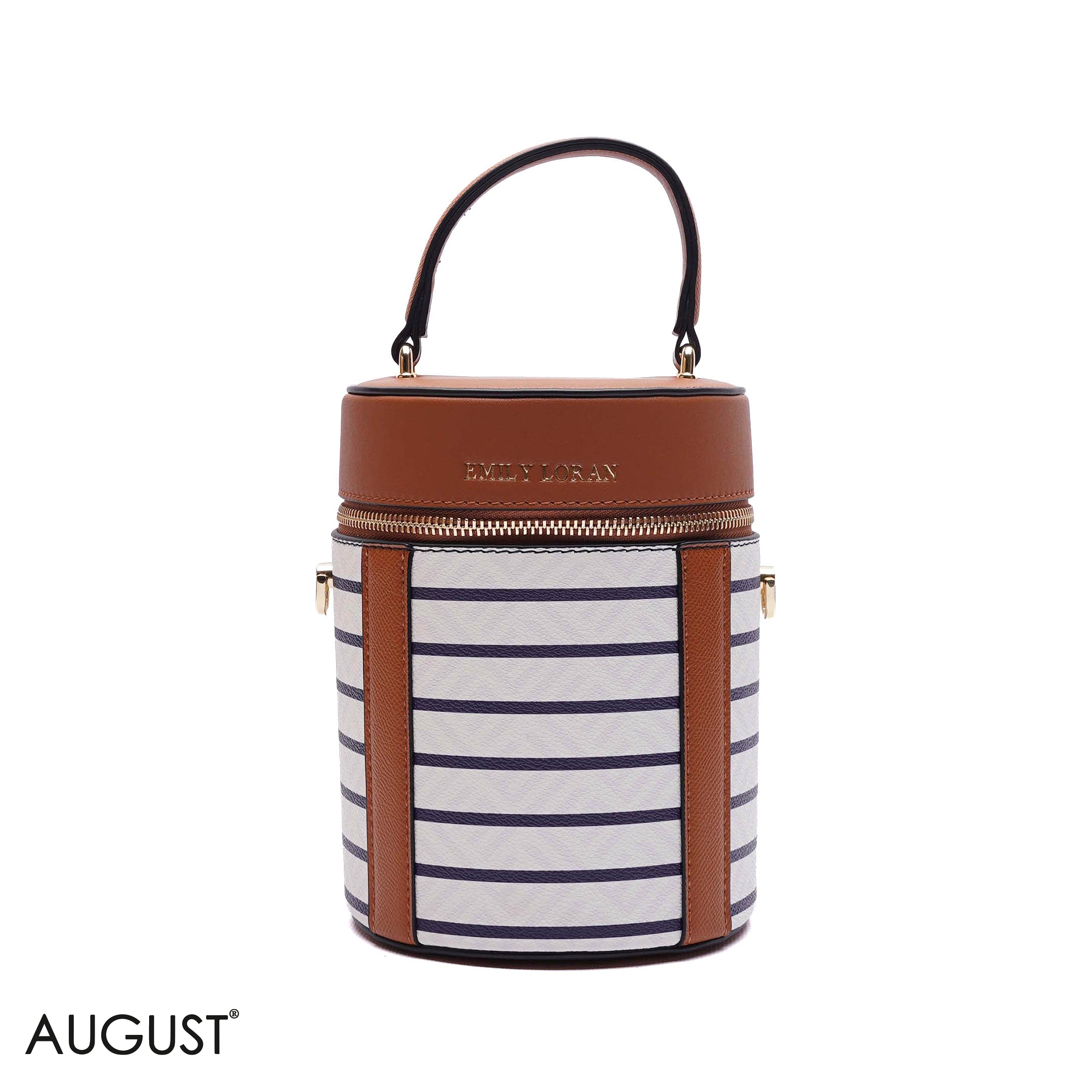 ELEGANT STRUCTURED CYLINDER VANITY BAG
