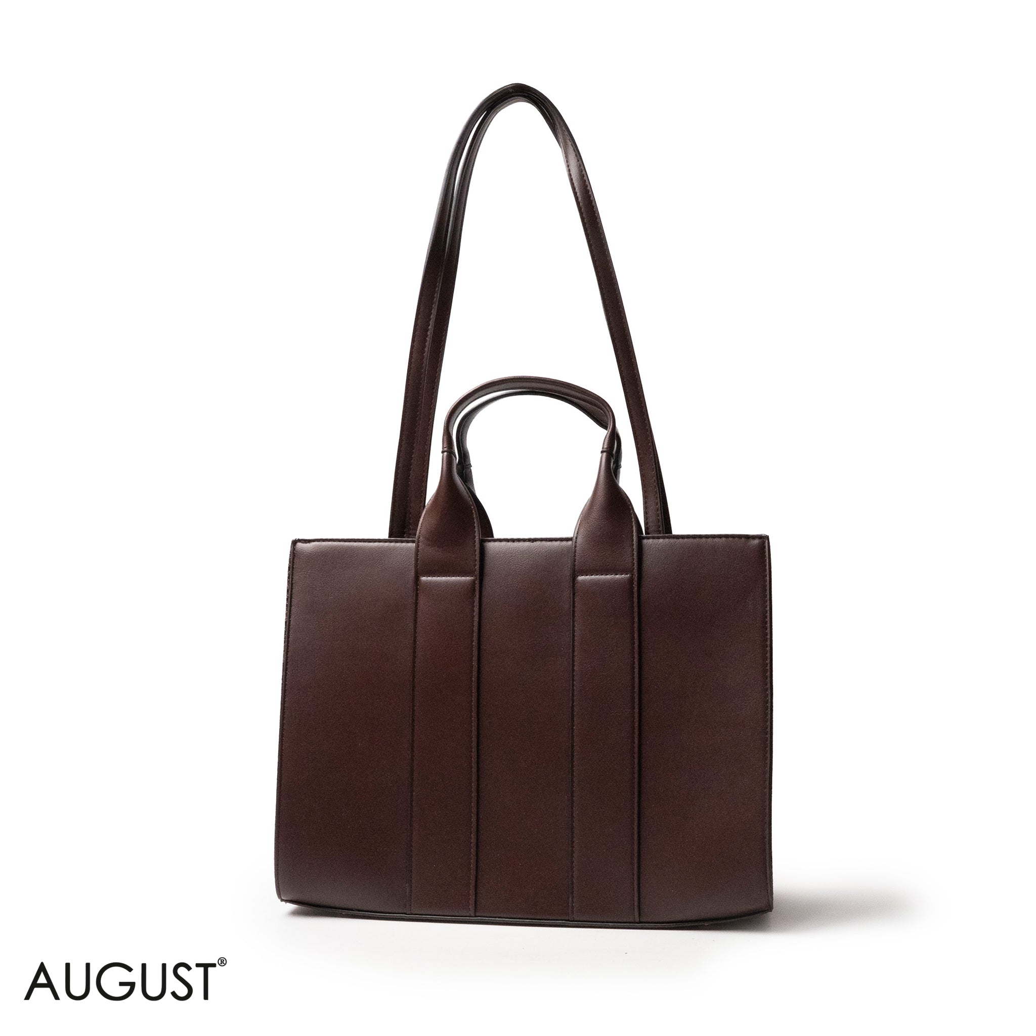 SPECIAL DESIGN LEATHER HANDBAG WITH SCARF - LARGE