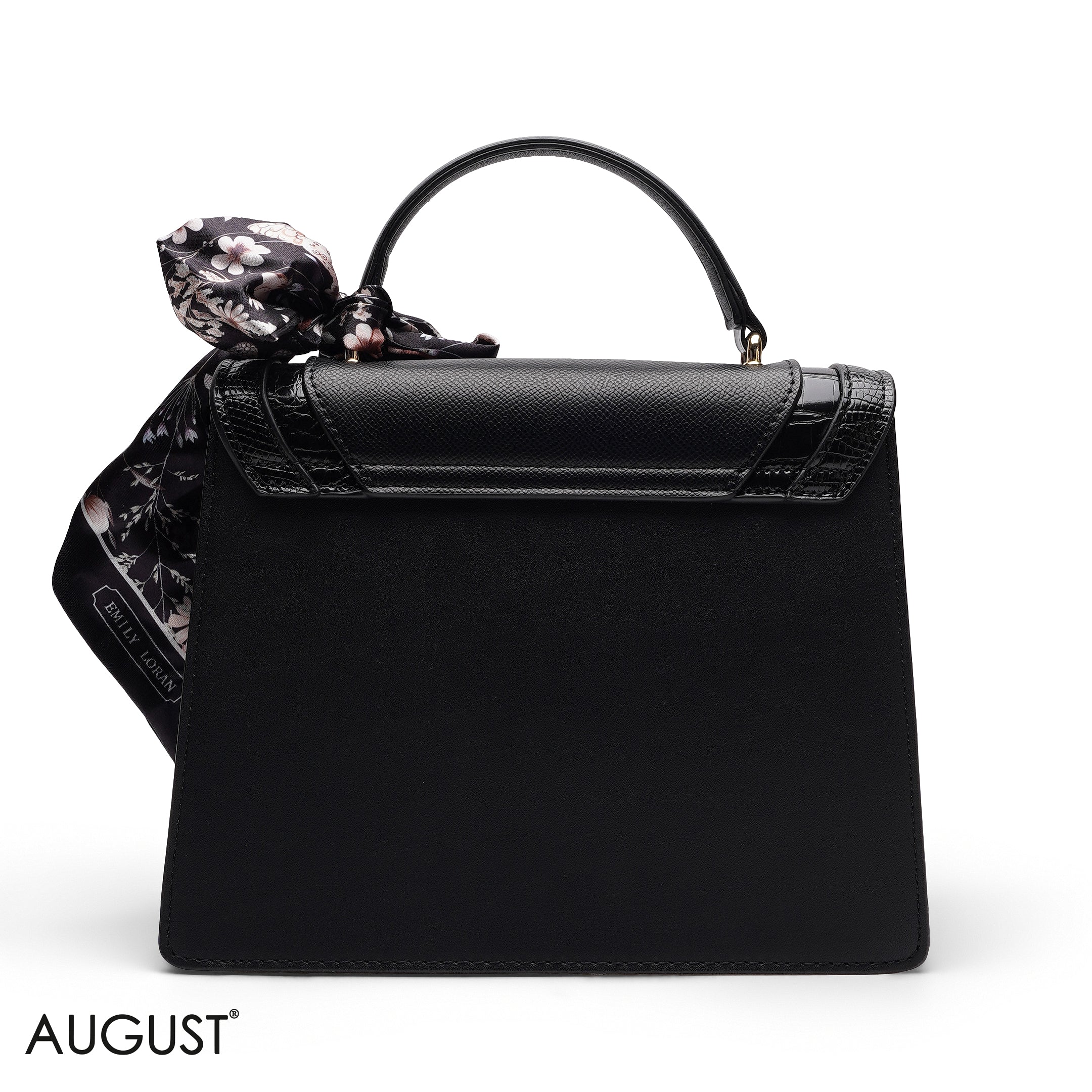 TEXTURED QUILTED SCARF TOP HANDLE BAG