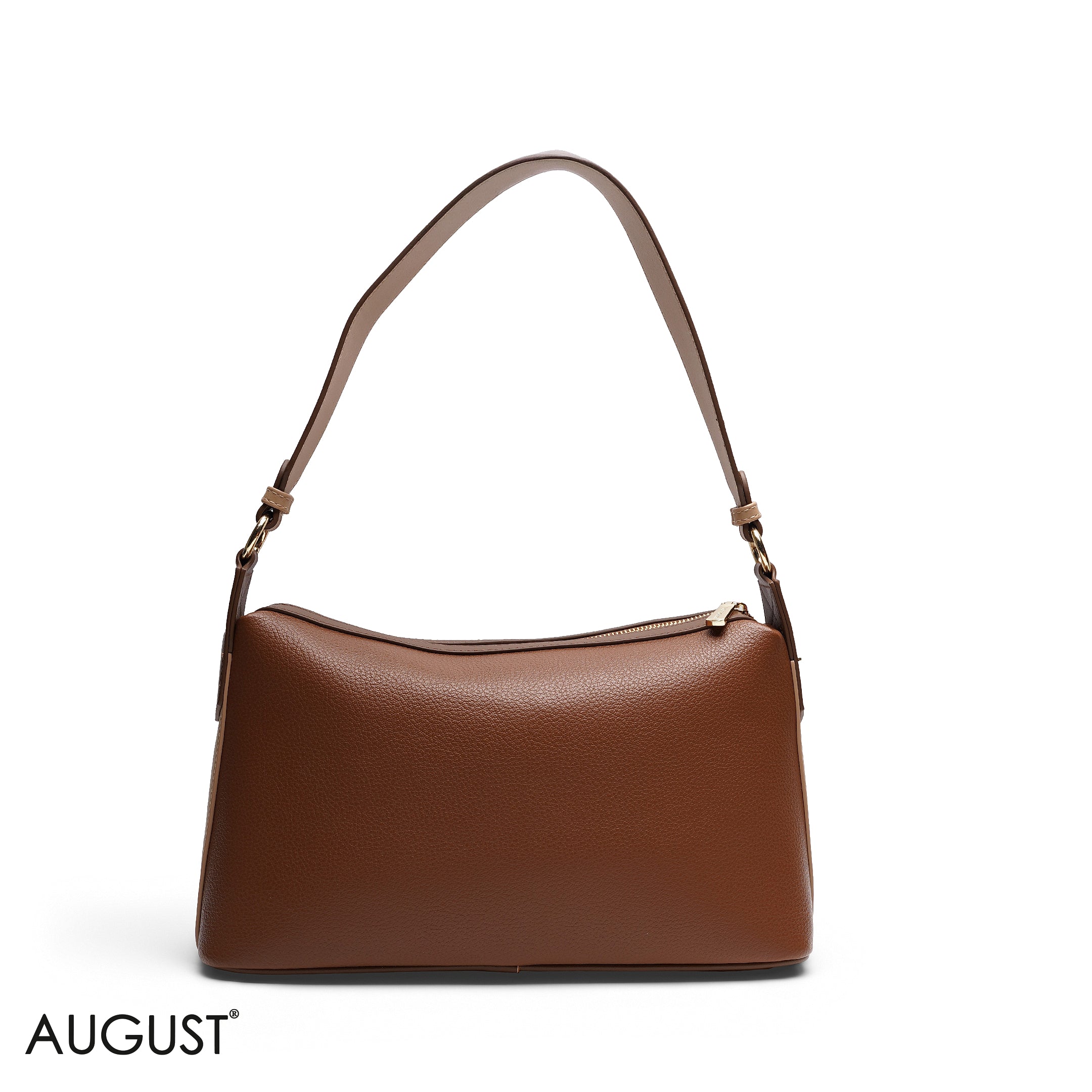 GRAINED RECTANGULAR SHOULDER BAG