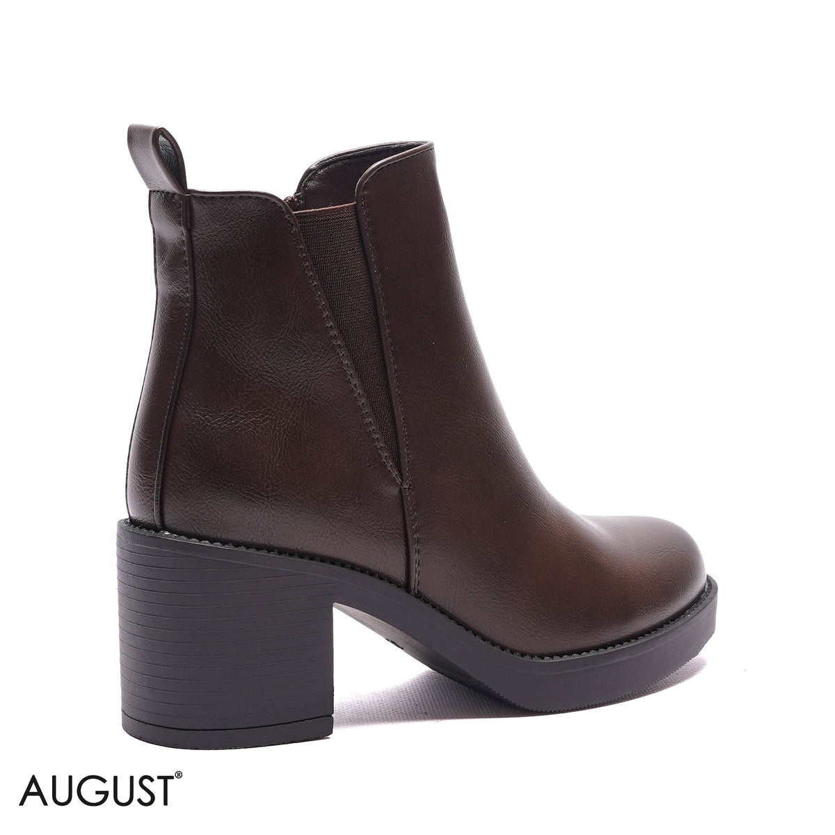SIDE-ZIP PLATFORM BLOCK HEEL BOOTS