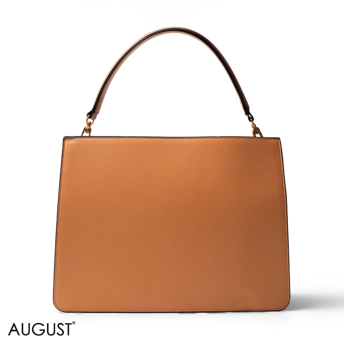 MATTE SMOOTH LEATHER HANDBAG WITH ACCESSORIES -LARGE