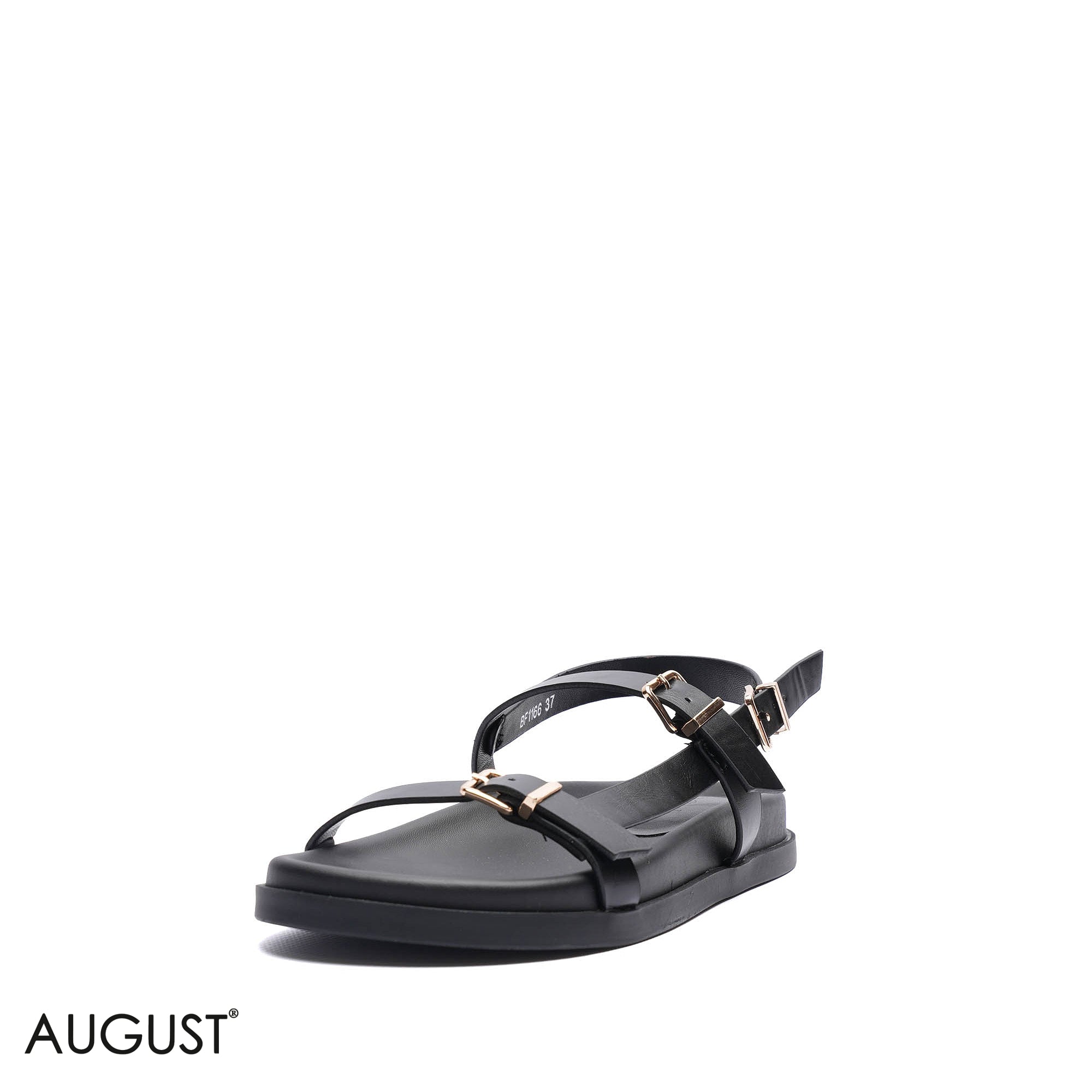 TRIPLE STRAP BUCKLE CASUAL SANDALS