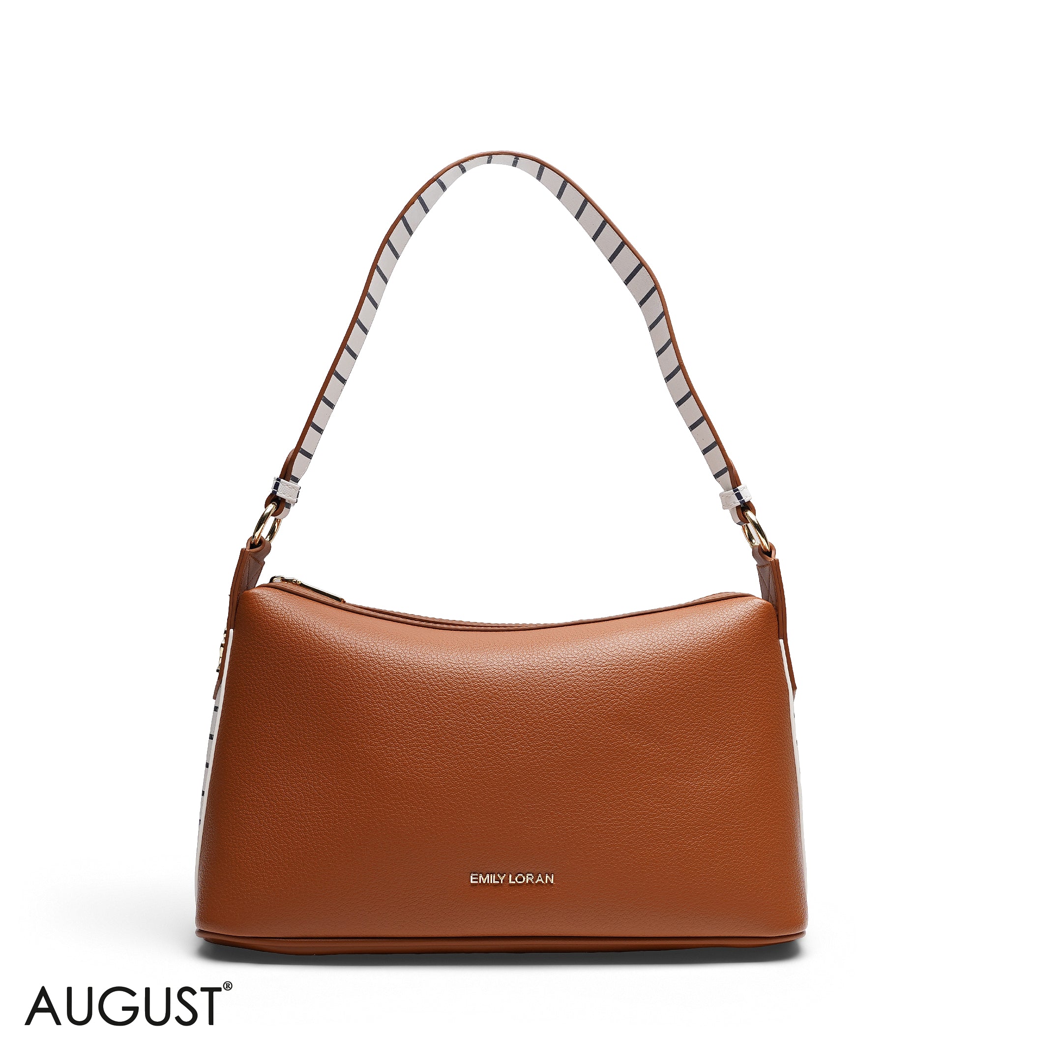 GRAINED RECTANGULAR SHOULDER BAG