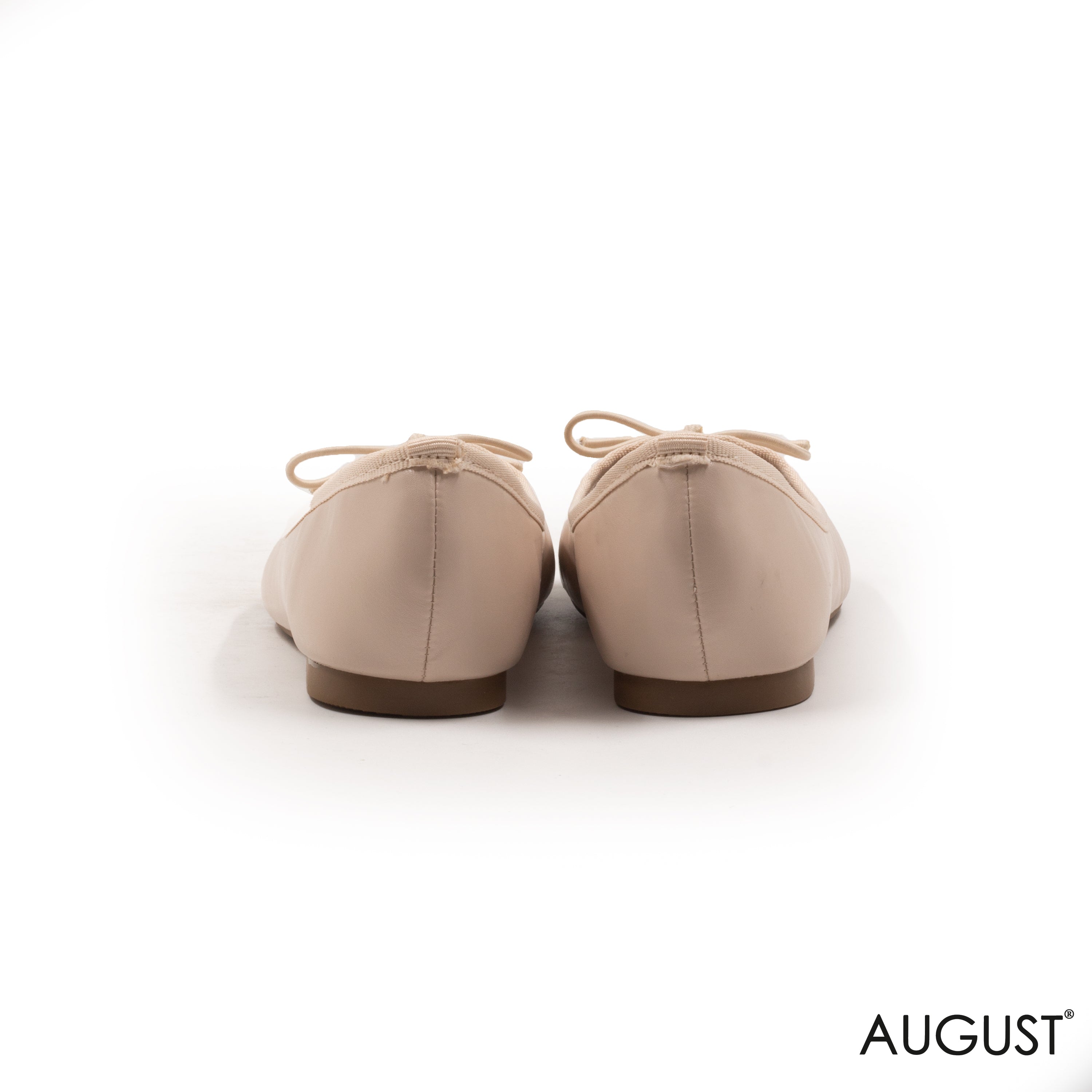 SMOOTH LEATHER BALLET FLATS WITH BOW