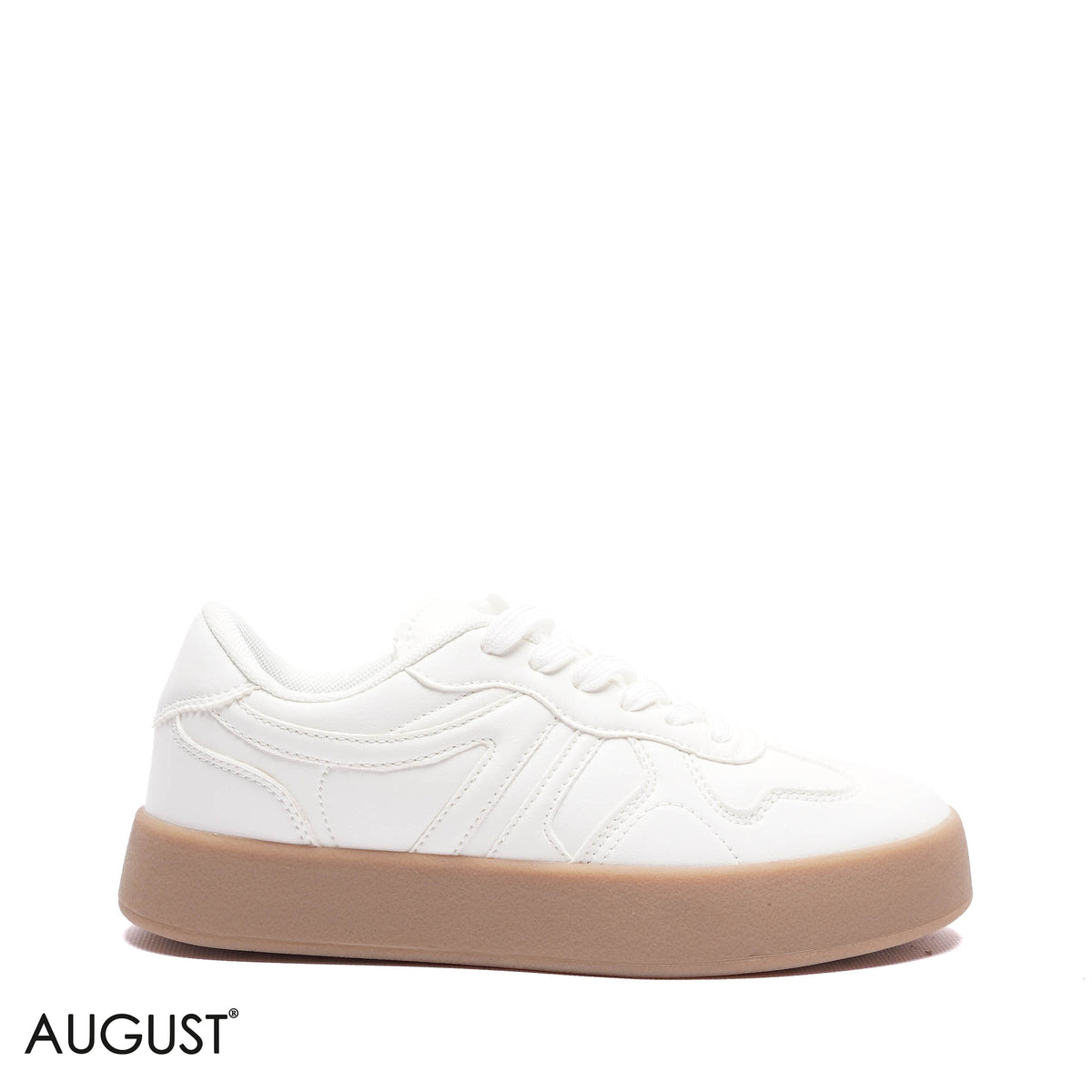 CONTRAST STRIPE PLATFORM SNEAKERS
