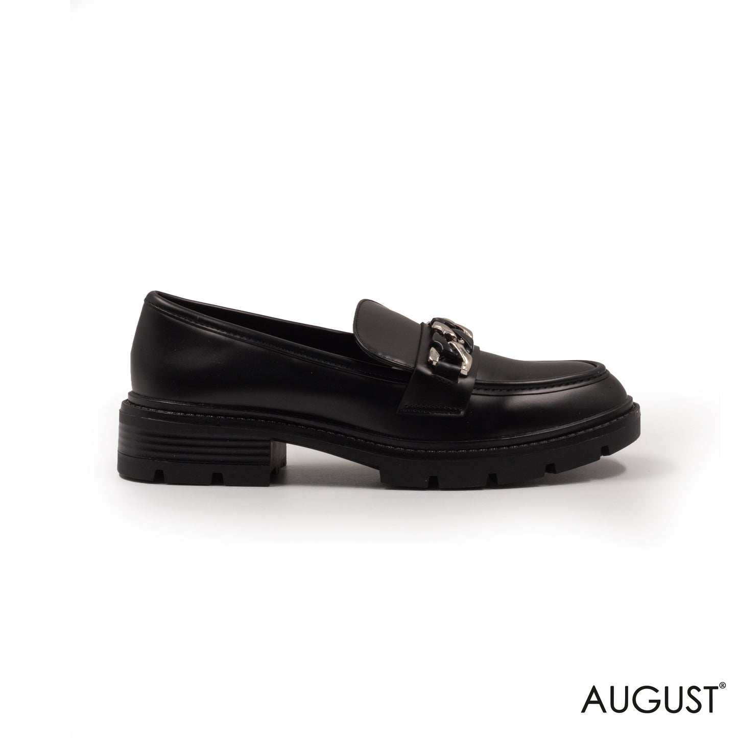 SPLIT LEATHER LOAFERS WITH BUCKLE