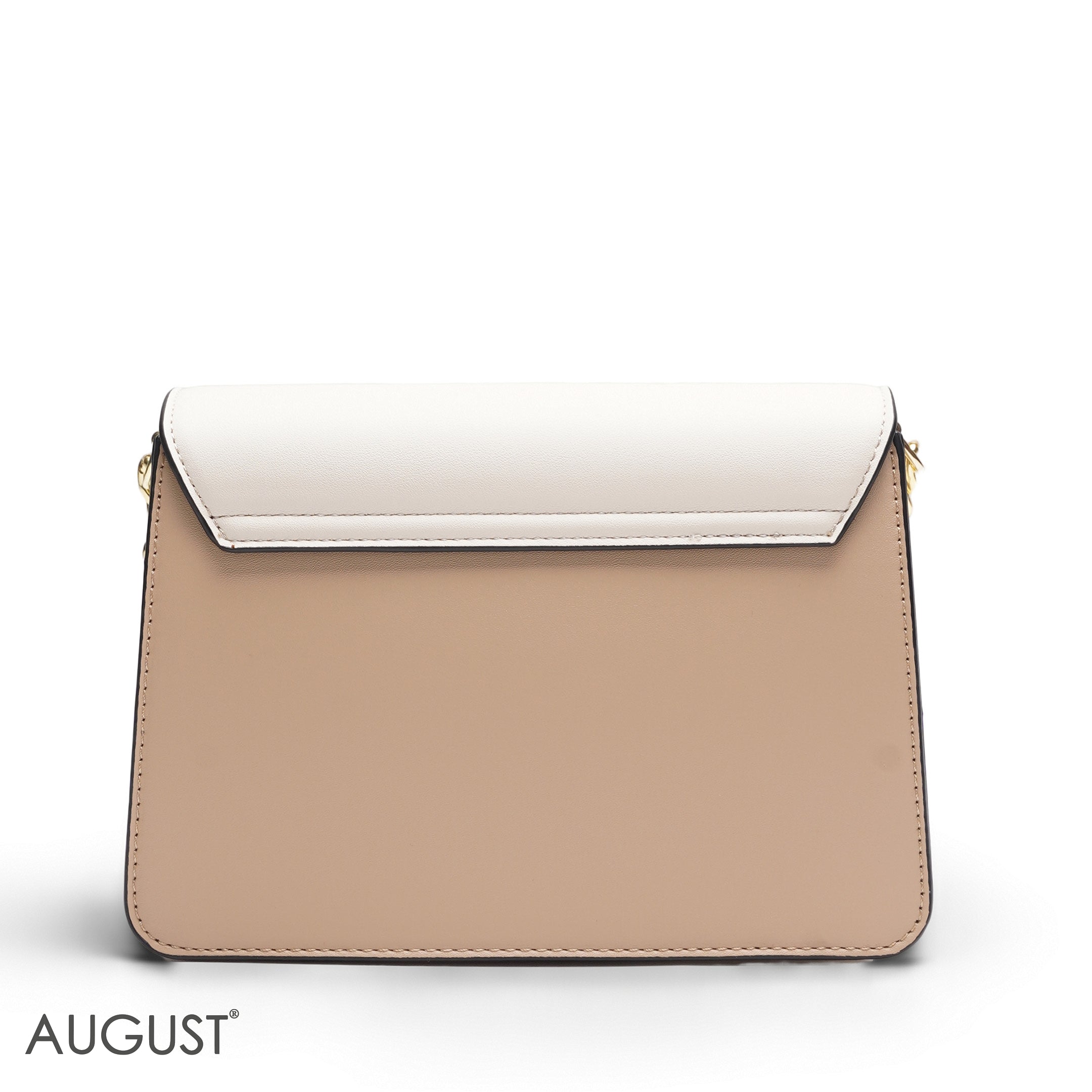 EMILY LORAN SOLID BEIGE ENVELOPE BAG - MED