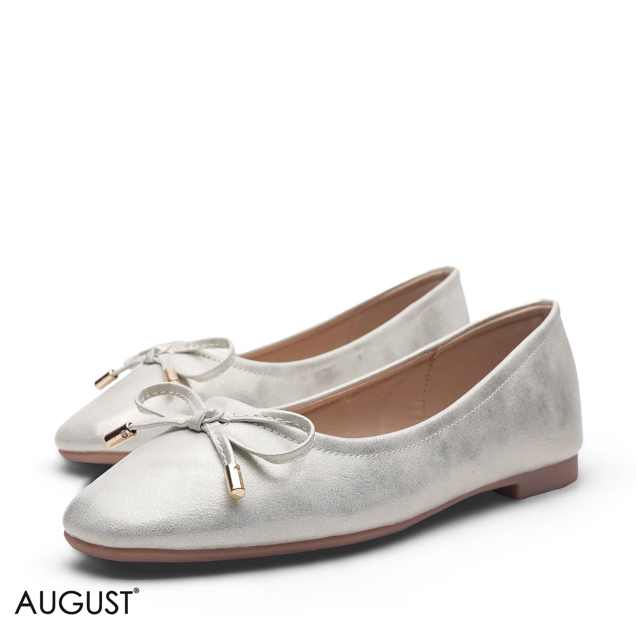 ELEGANT GOLD BOW ACCENT FLAT