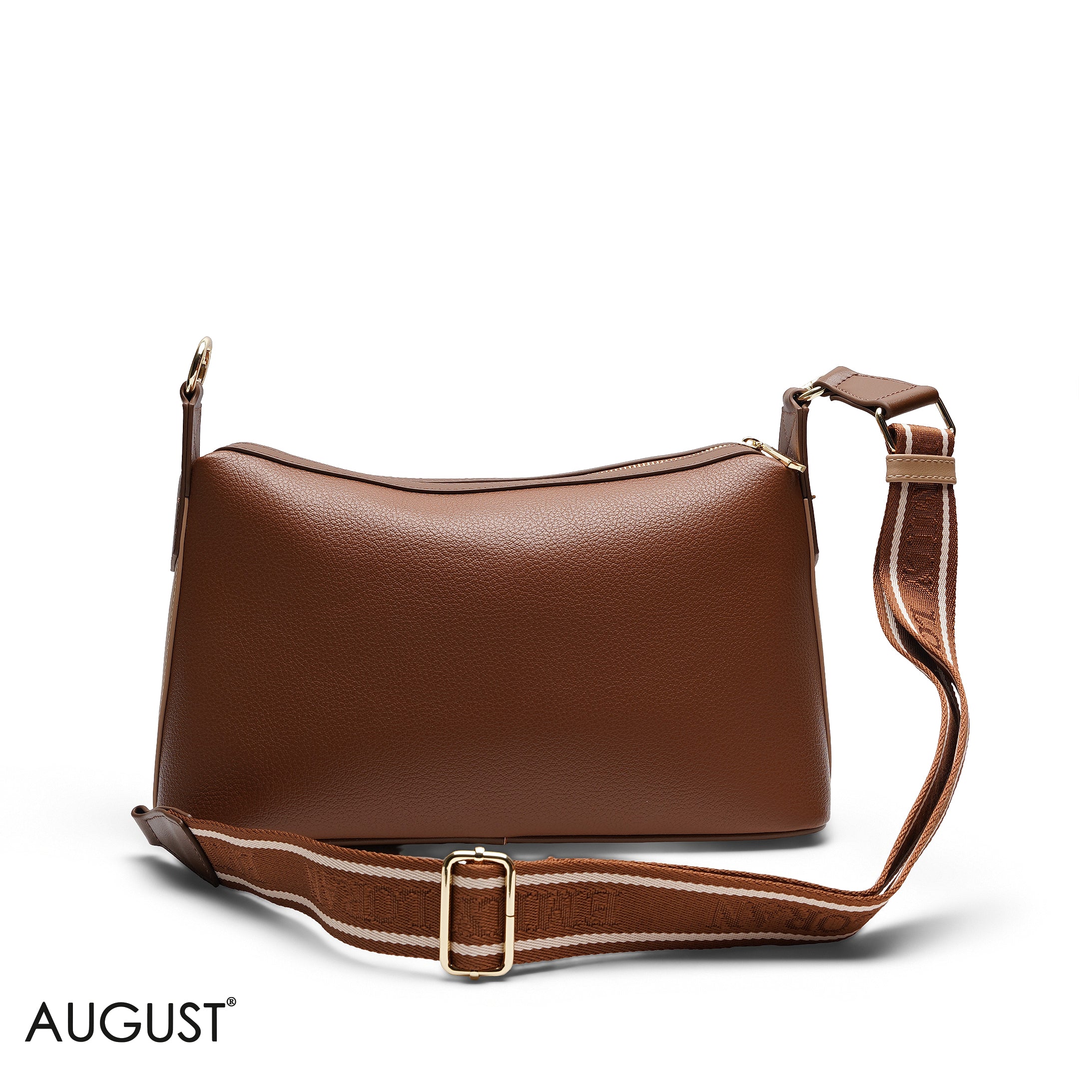 GRAINED RECTANGULAR SHOULDER BAG
