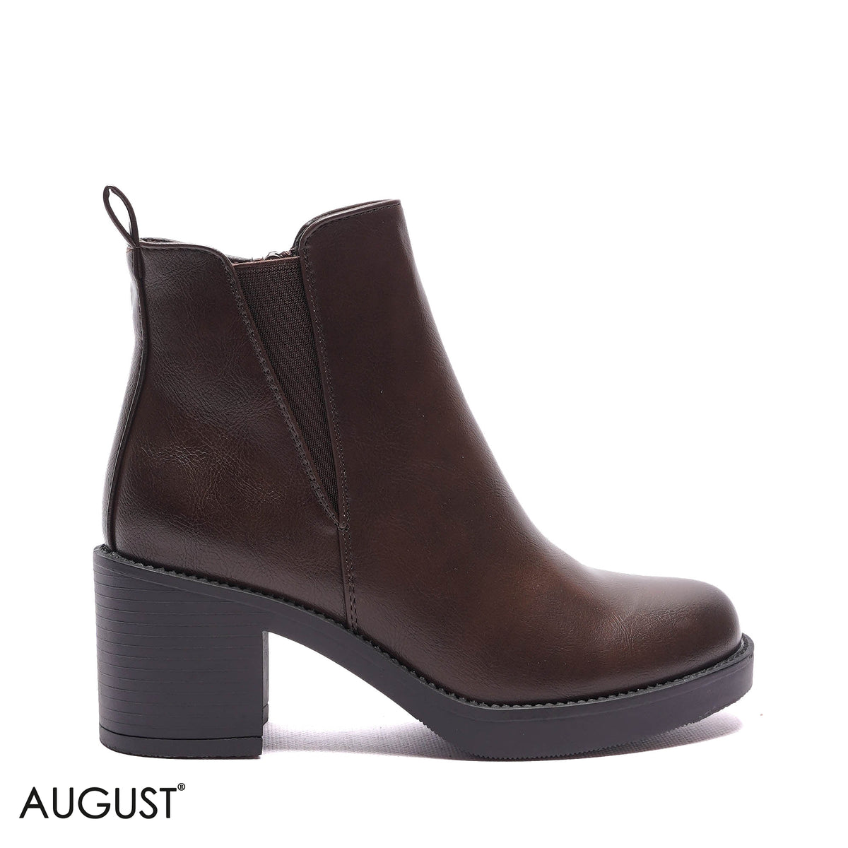 SIDE-ZIP PLATFORM BLOCK HEEL BOOTS