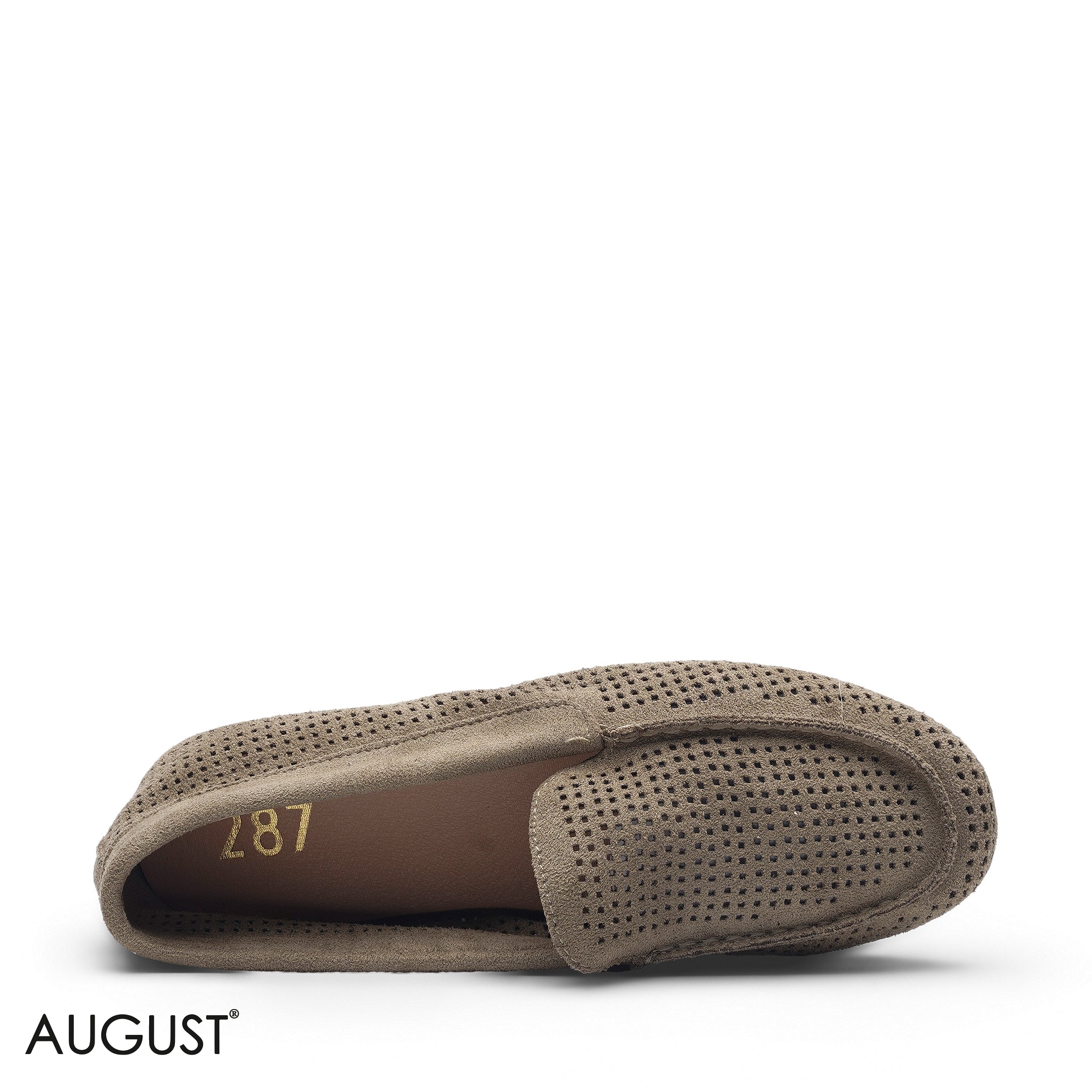 OLIVE SUEDE CASUAL SLIP-ON LOAFERS