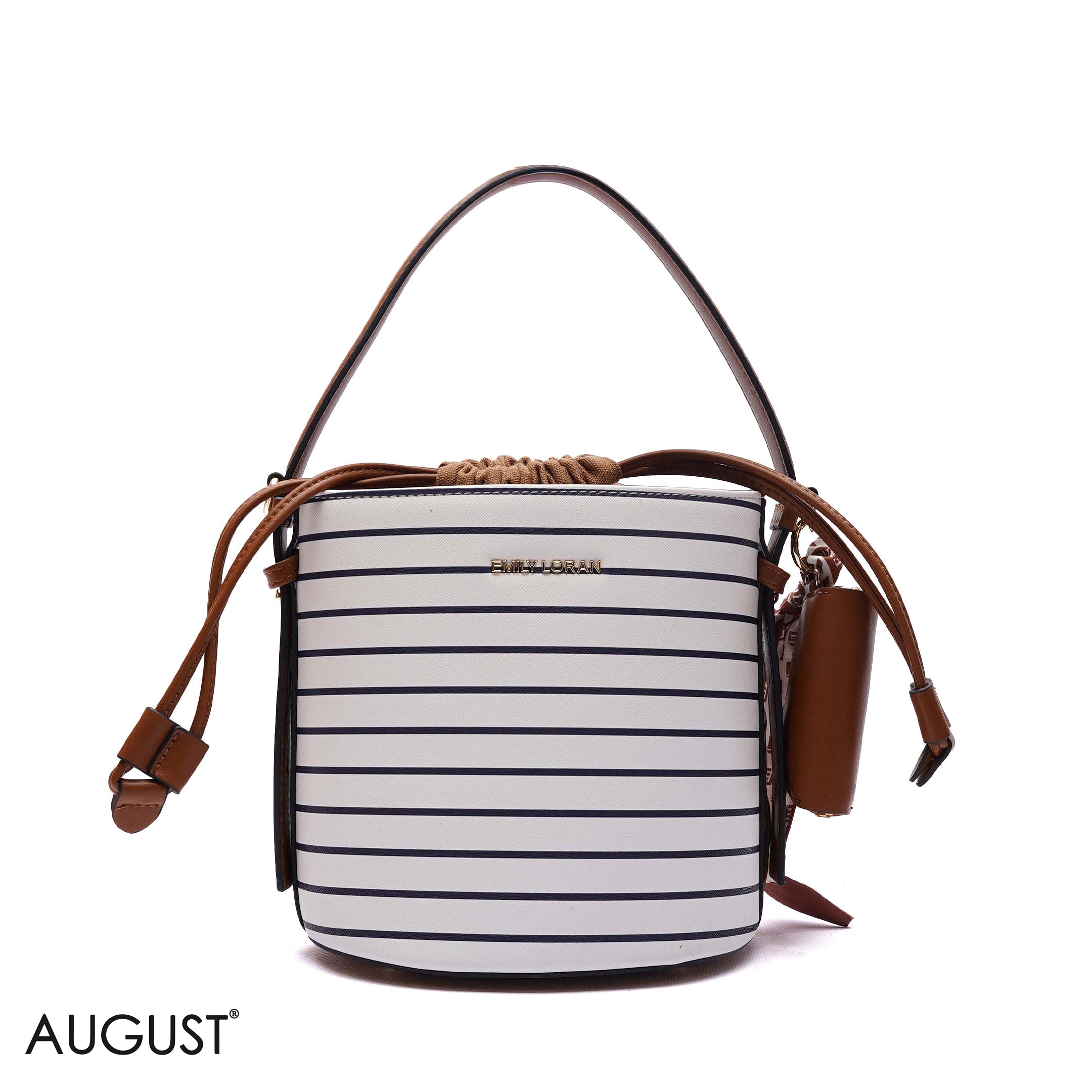 ELEGANT DRAWSTRING BUCKET BAG