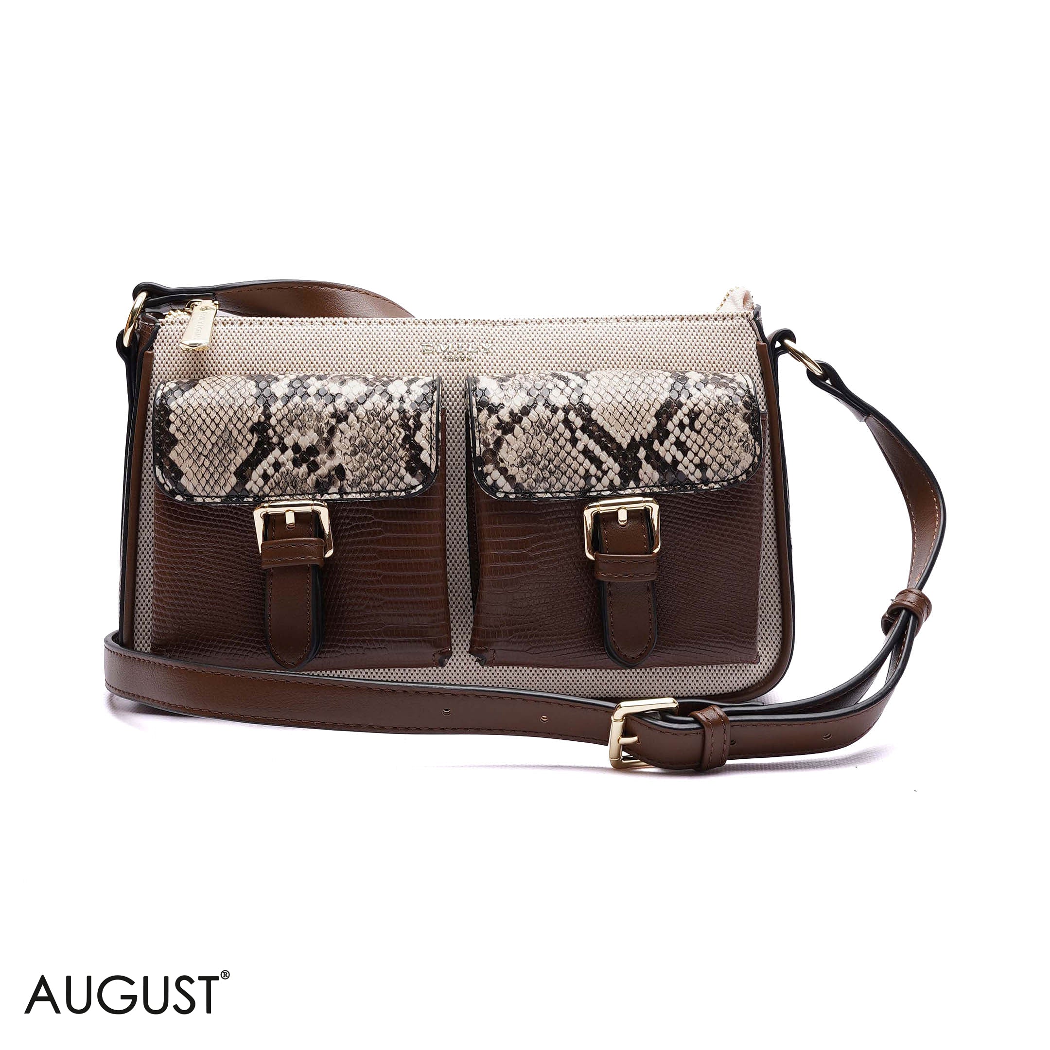 ELEGANT DUAL-POCKET CROSSBODY BAG