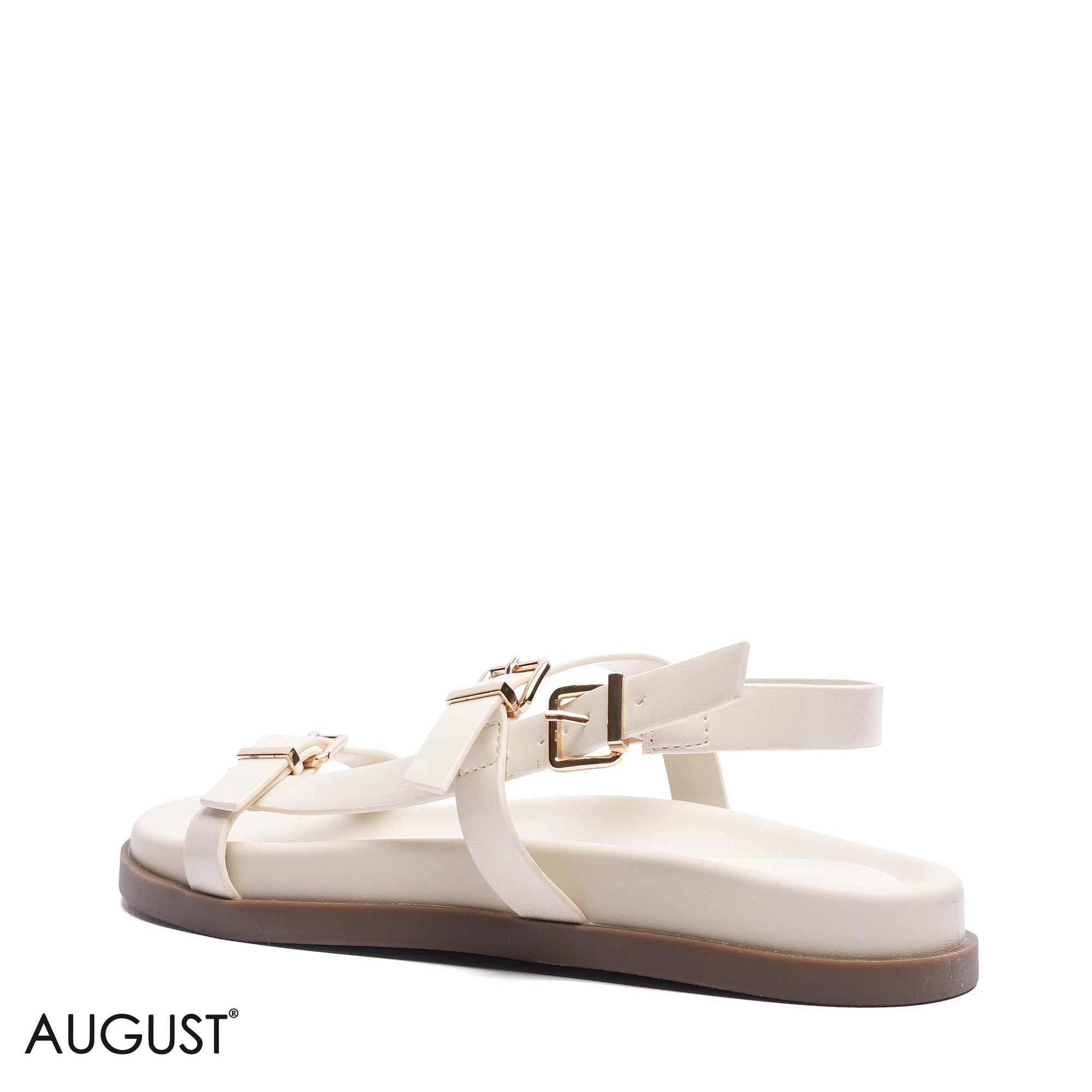 TRIPLE STRAP BUCKLE CASUAL SANDALS