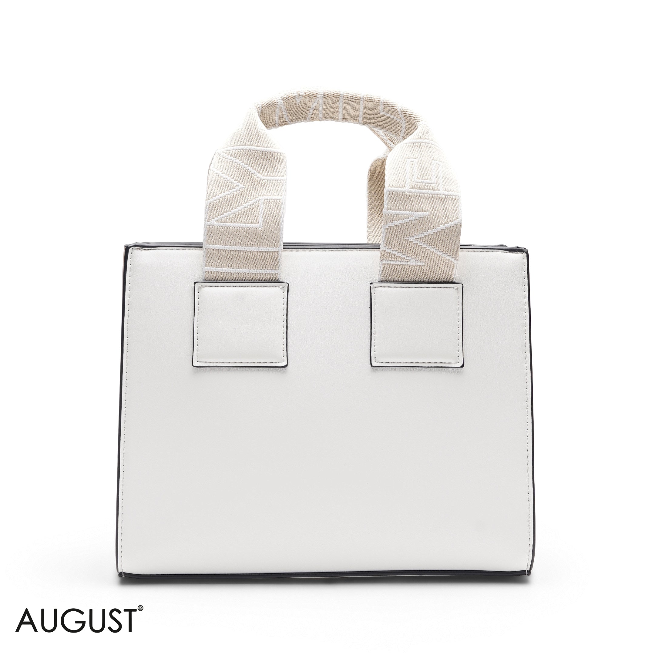 MULTI COLOR TOTE BAG WITH SCARF HANDLE - MED