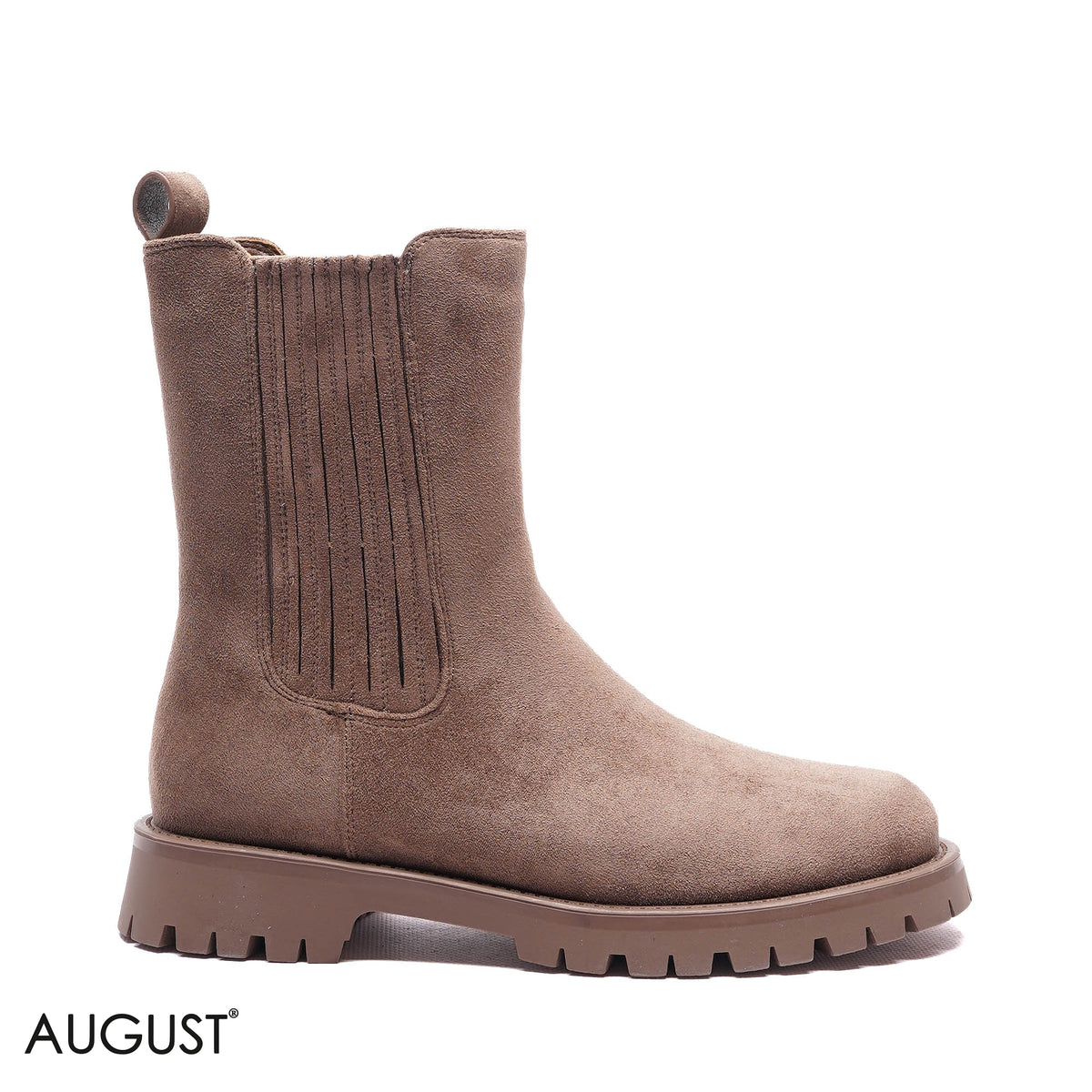 LUG-SOLE SUEDE CHELSEA BOOTS