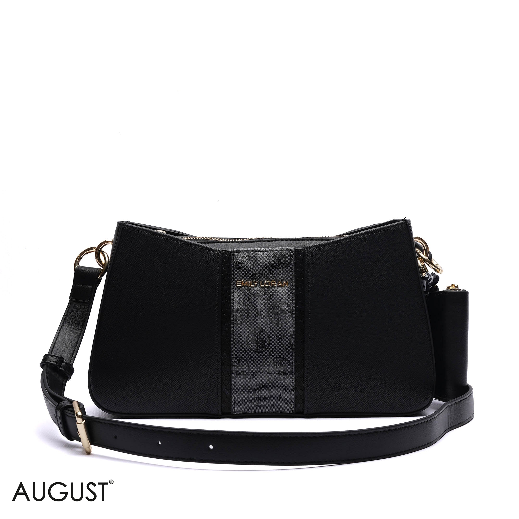 MONOGRAM PANELLED SHOULDER BAG