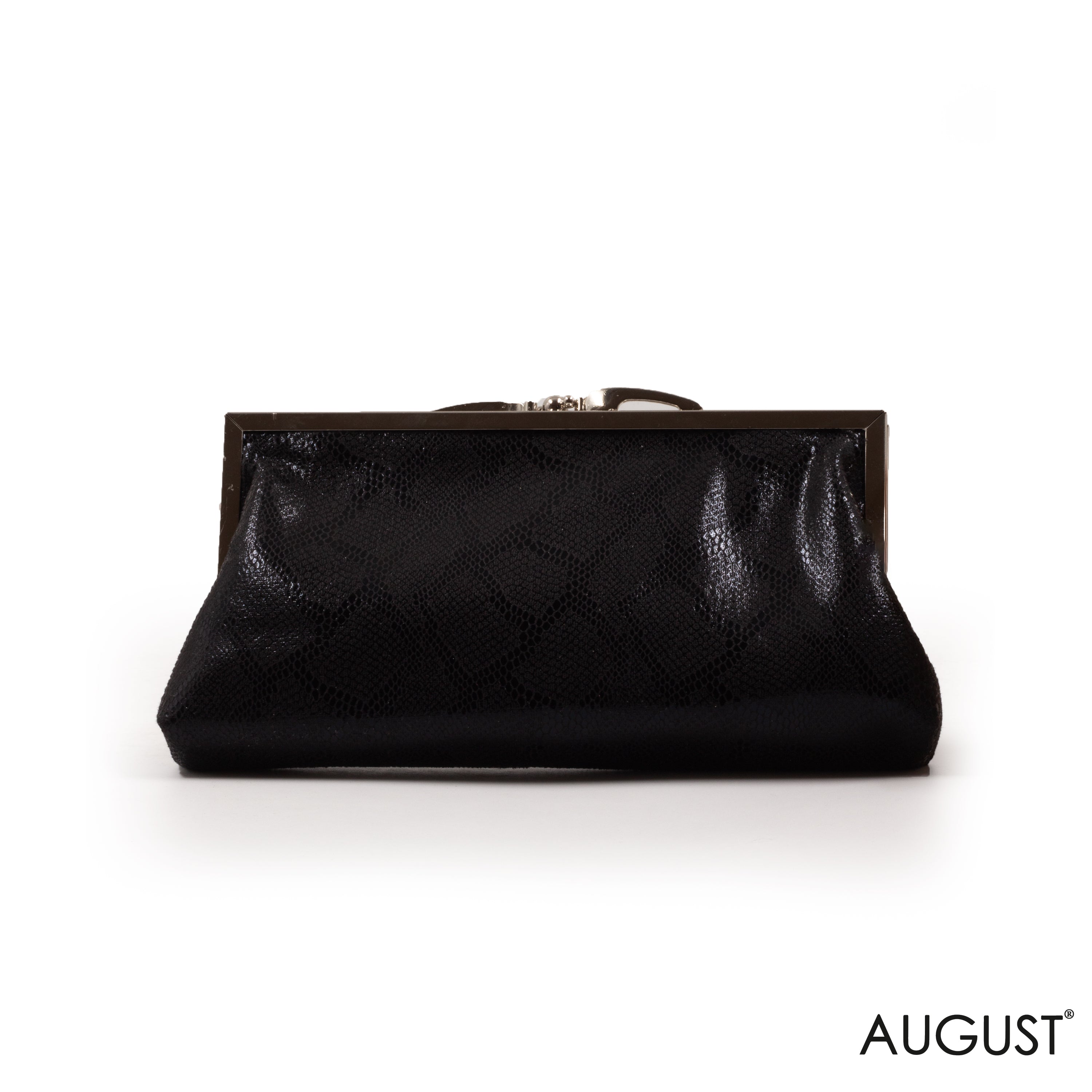 MINI METALLIC SNAKE CLUTCH BAG