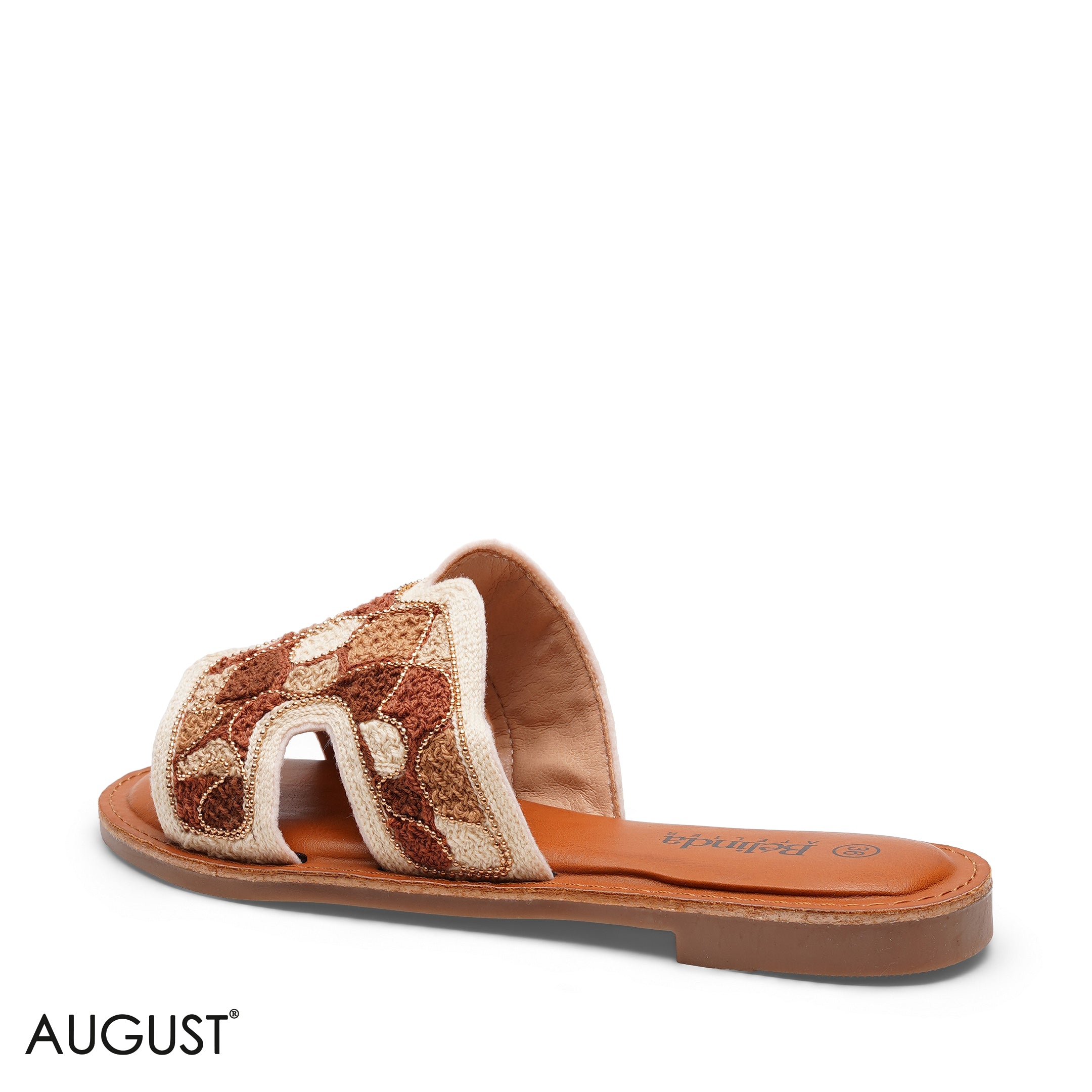 EMBROIDERED CUTOUT TEXTILE SLIPPERS