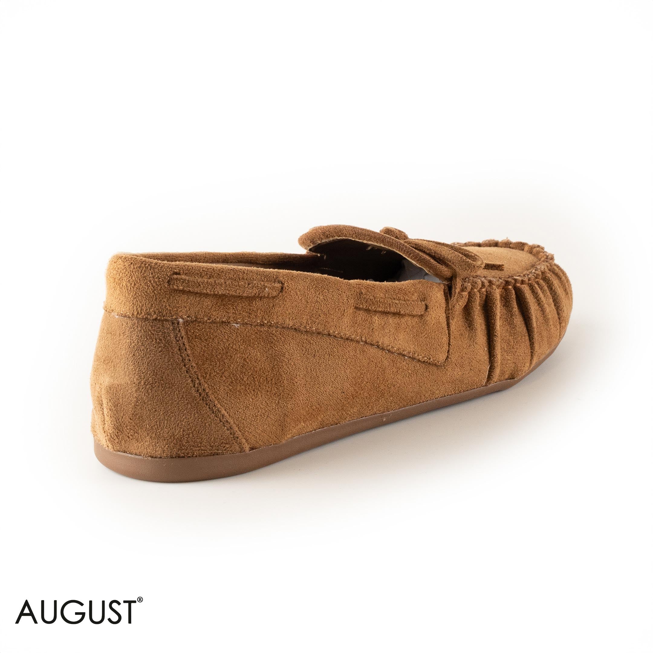 CAMEL SUEDE LEATHER WITH MINI BOW